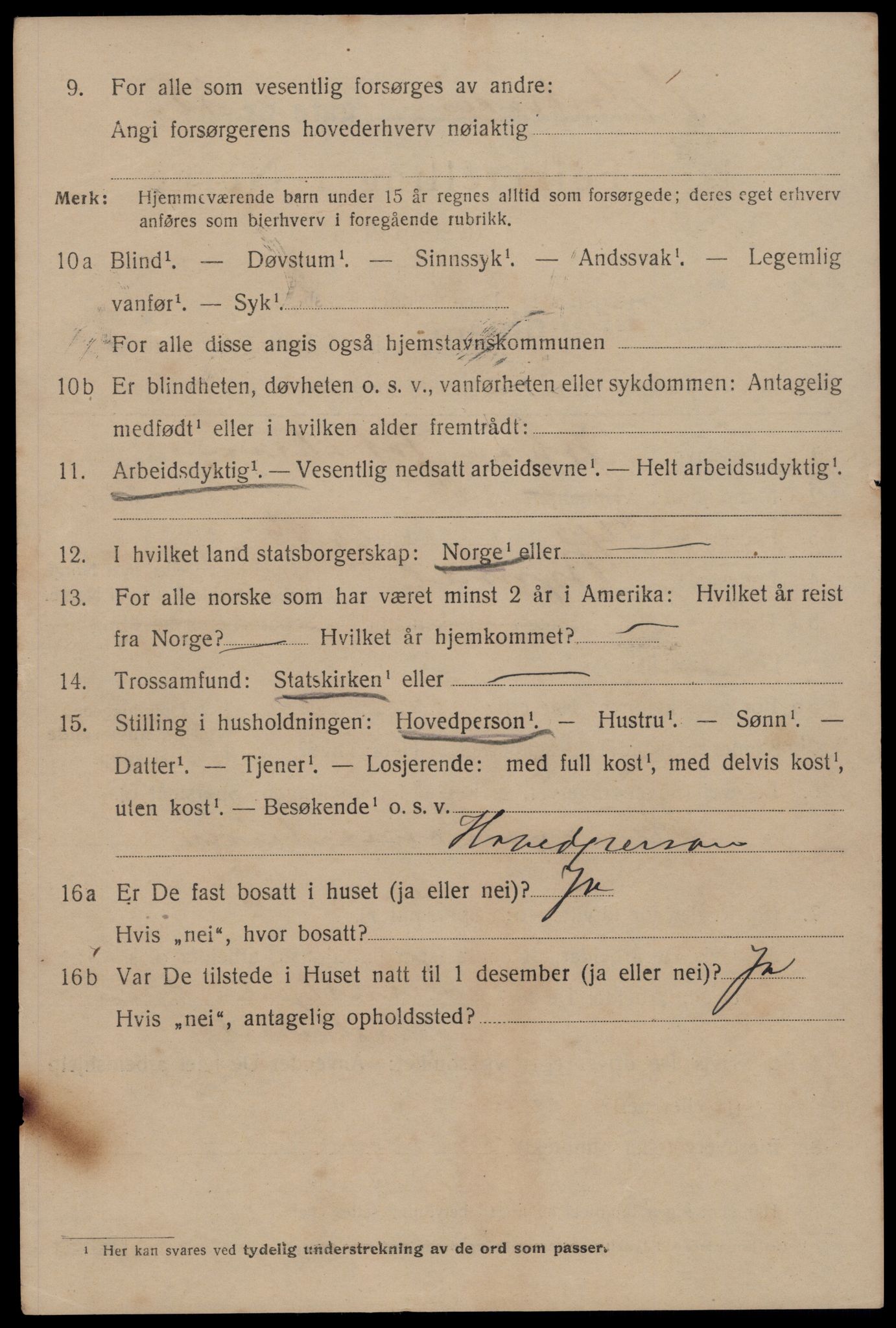 SAT, 1920 census for Trondheim, 1920, p. 77189