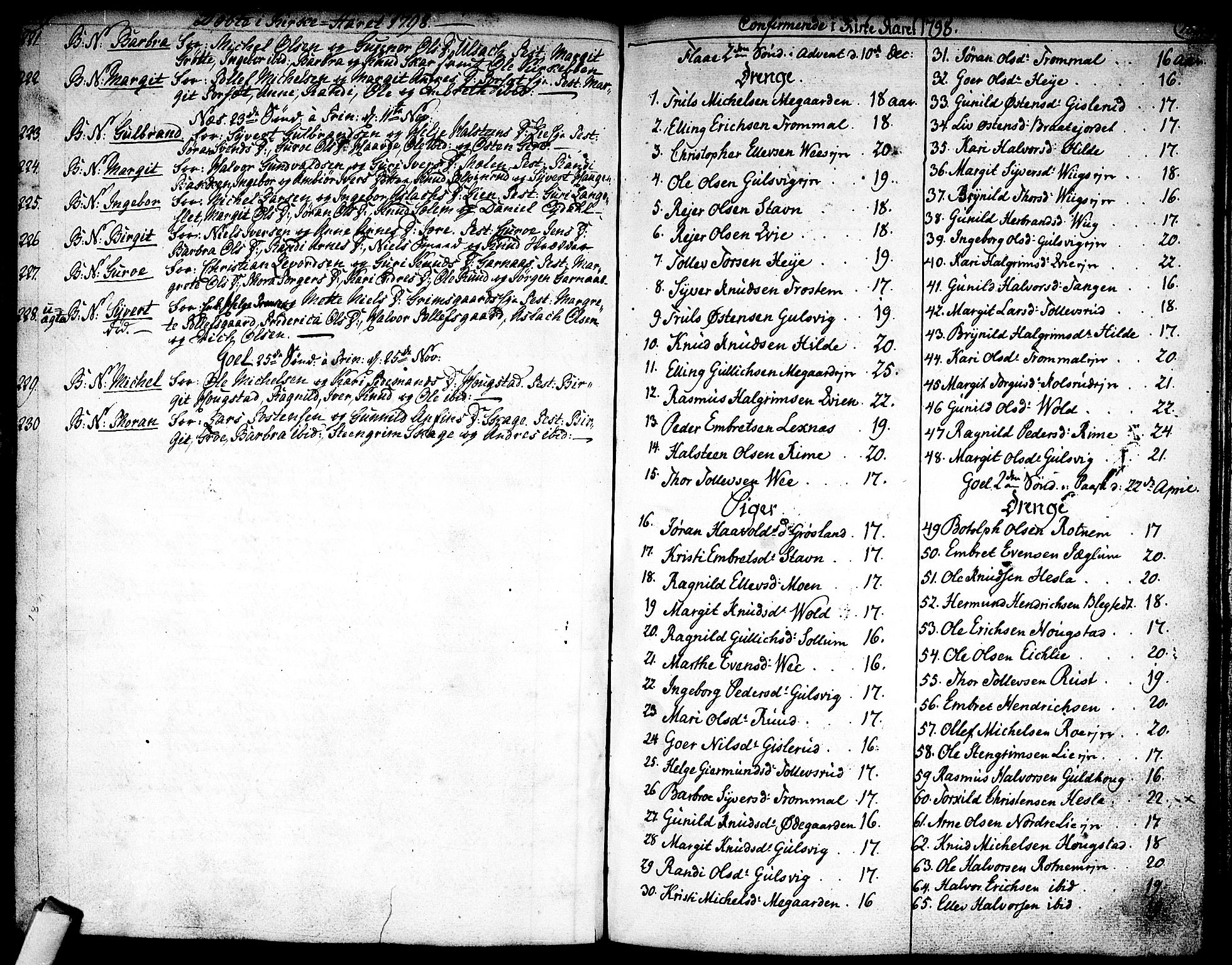 Nes kirkebøker, AV/SAKO-A-236/F/Fa/L0005: Parish register (official) no. 5, 1787-1807, p. 184-185