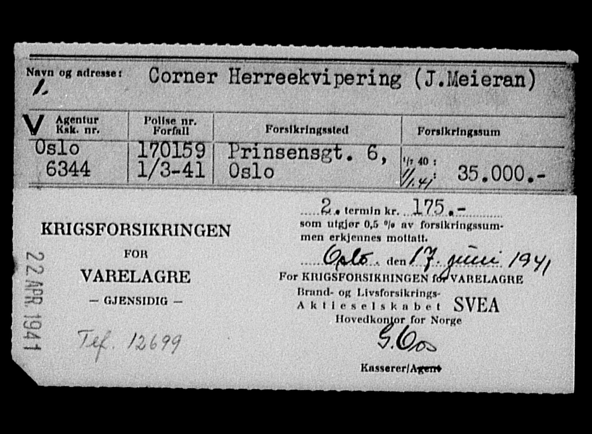 Justisdepartementet, Tilbakeføringskontoret for inndratte formuer, AV/RA-S-1564/H/Hc/Hcc/L0963: --, 1945-1947, p. 335