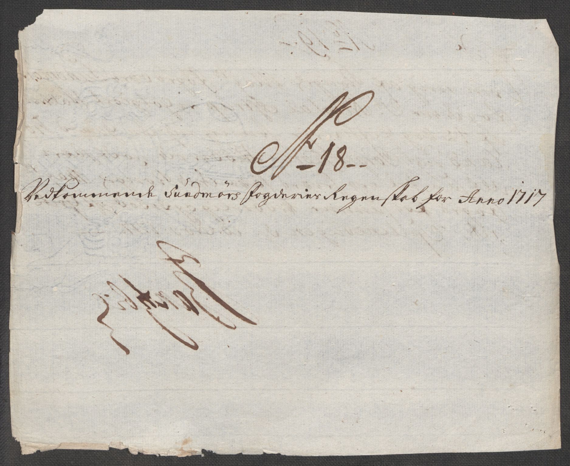 Rentekammeret inntil 1814, Reviderte regnskaper, Fogderegnskap, AV/RA-EA-4092/R54/L3569: Fogderegnskap Sunnmøre, 1717, p. 185