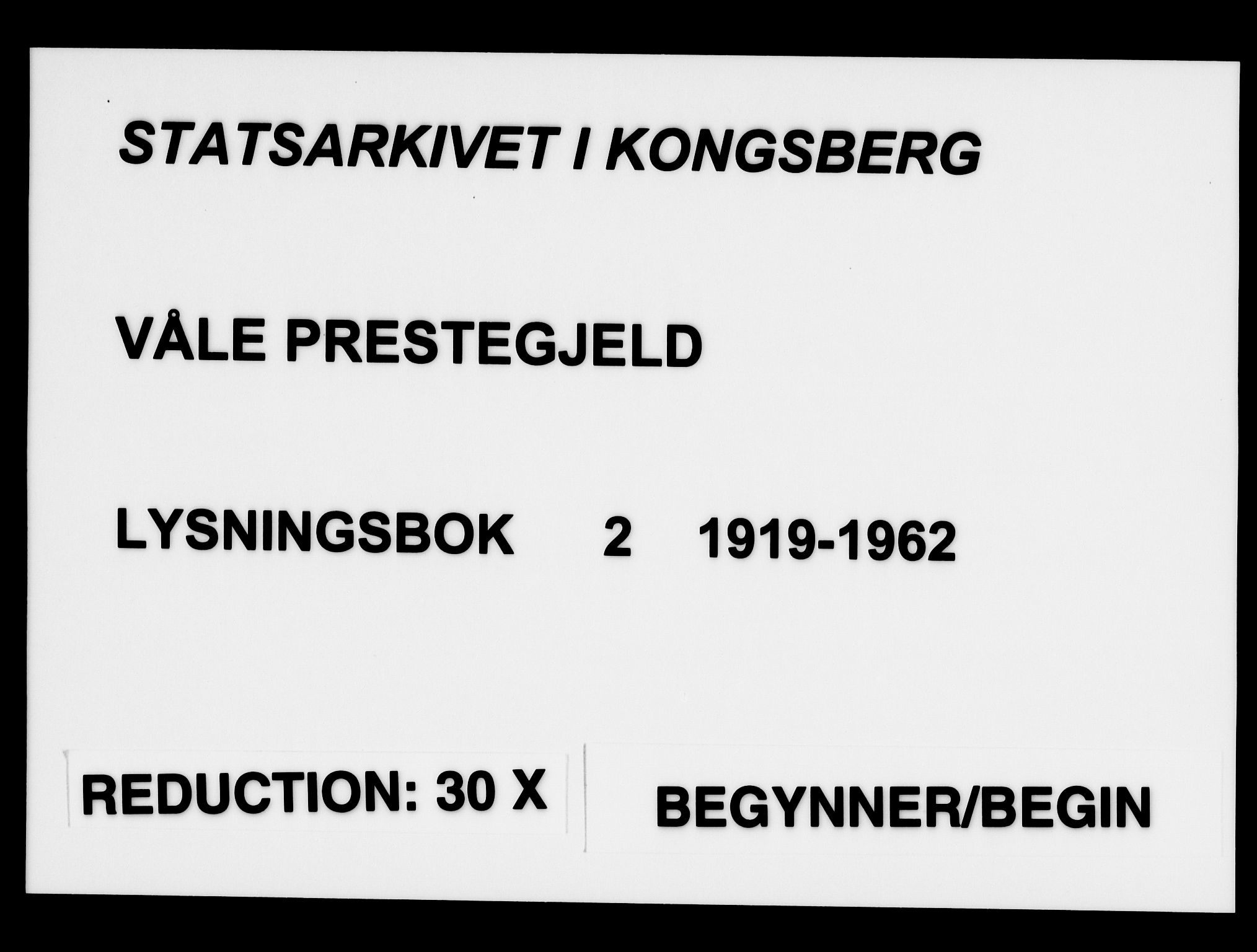 Våle kirkebøker, SAKO/A-334/H/Ha/L0002: Banns register no. 2, 1919-1962