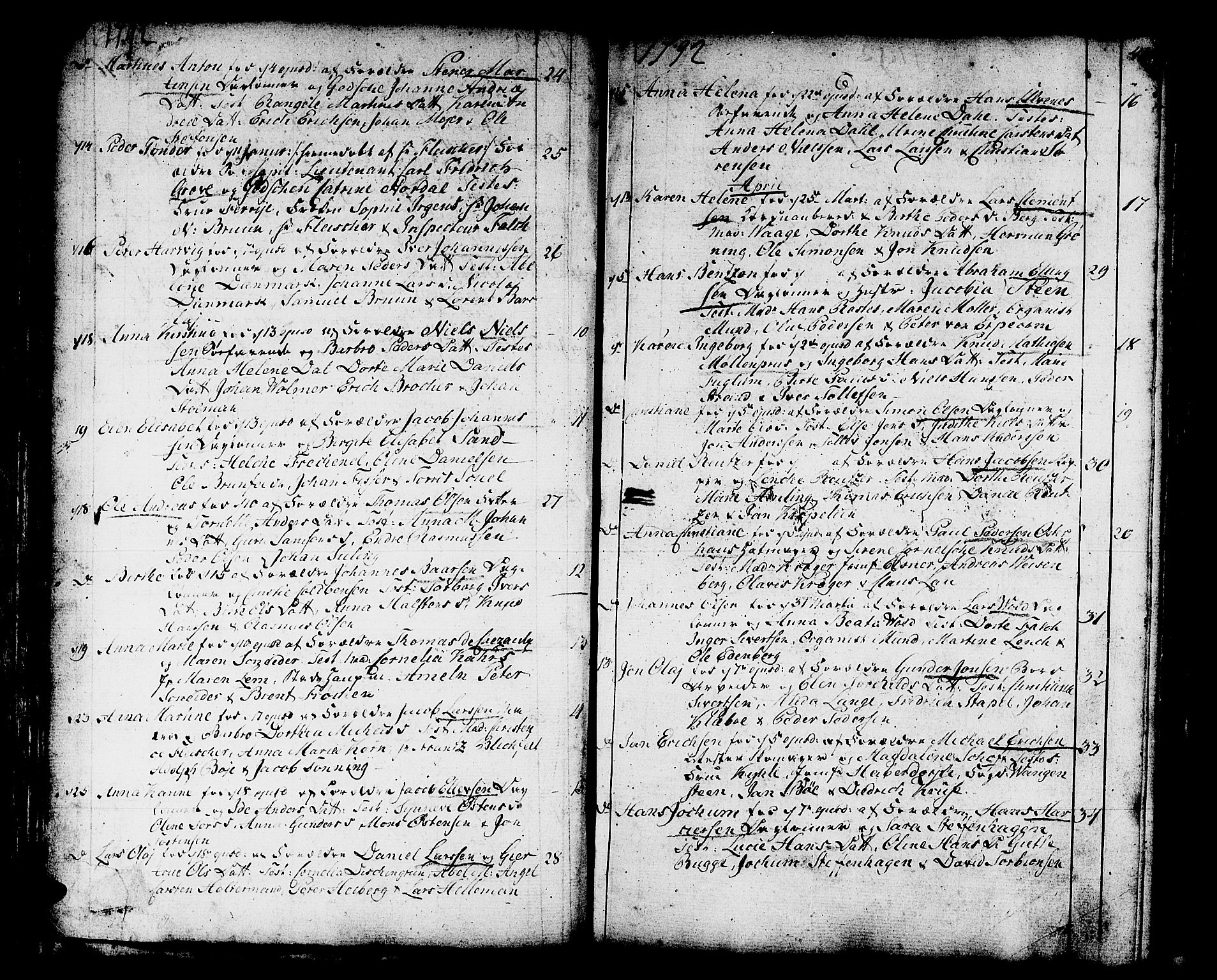 Domkirken sokneprestembete, AV/SAB-A-74801/H/Haa/L0004: Parish register (official) no. A 4, 1763-1820, p. 40-41