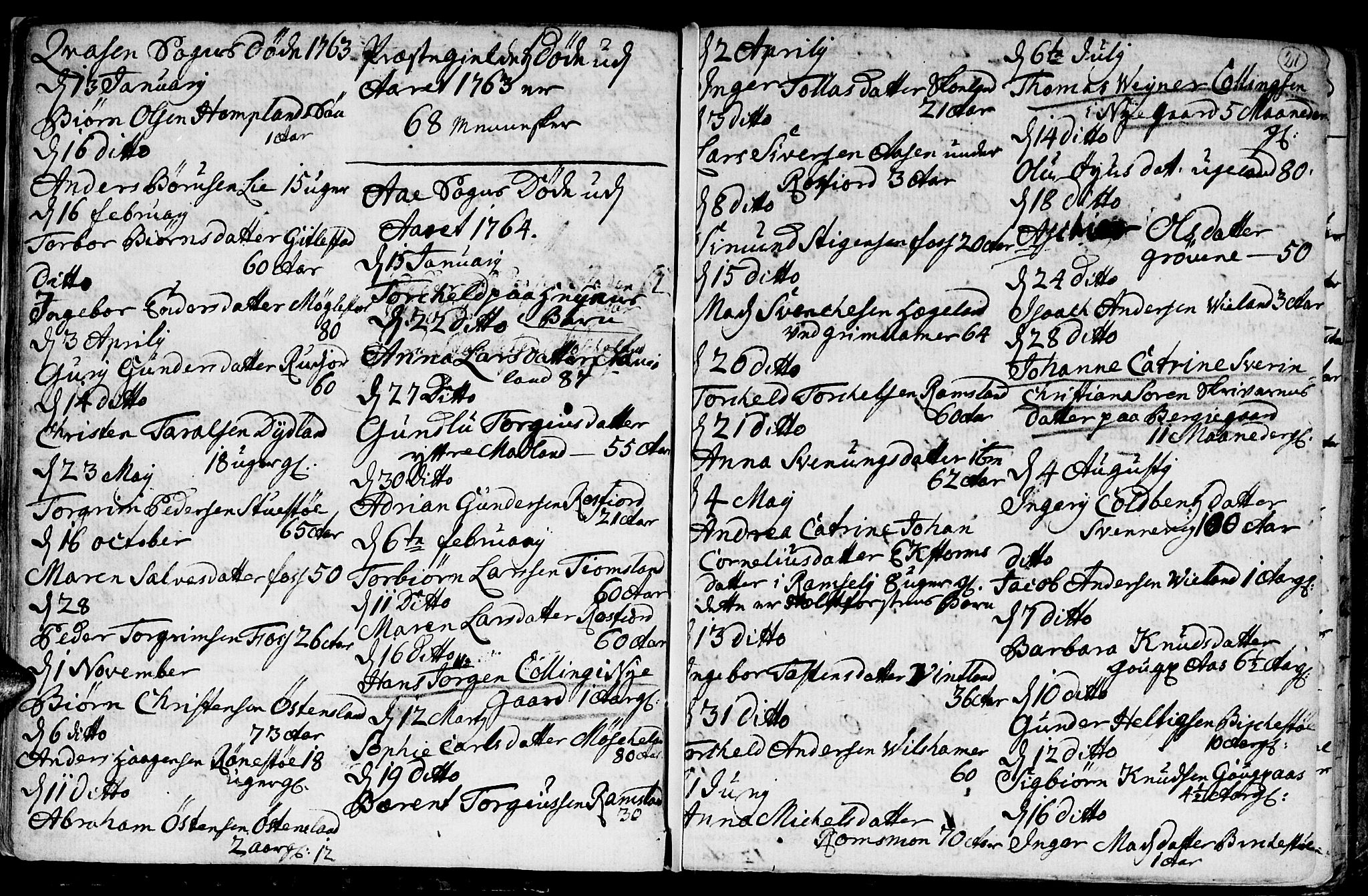 Lyngdal sokneprestkontor, SAK/1111-0029/F/Fa/Fac/L0003: Parish register (official) no. A 3, 1750-1803, p. 21