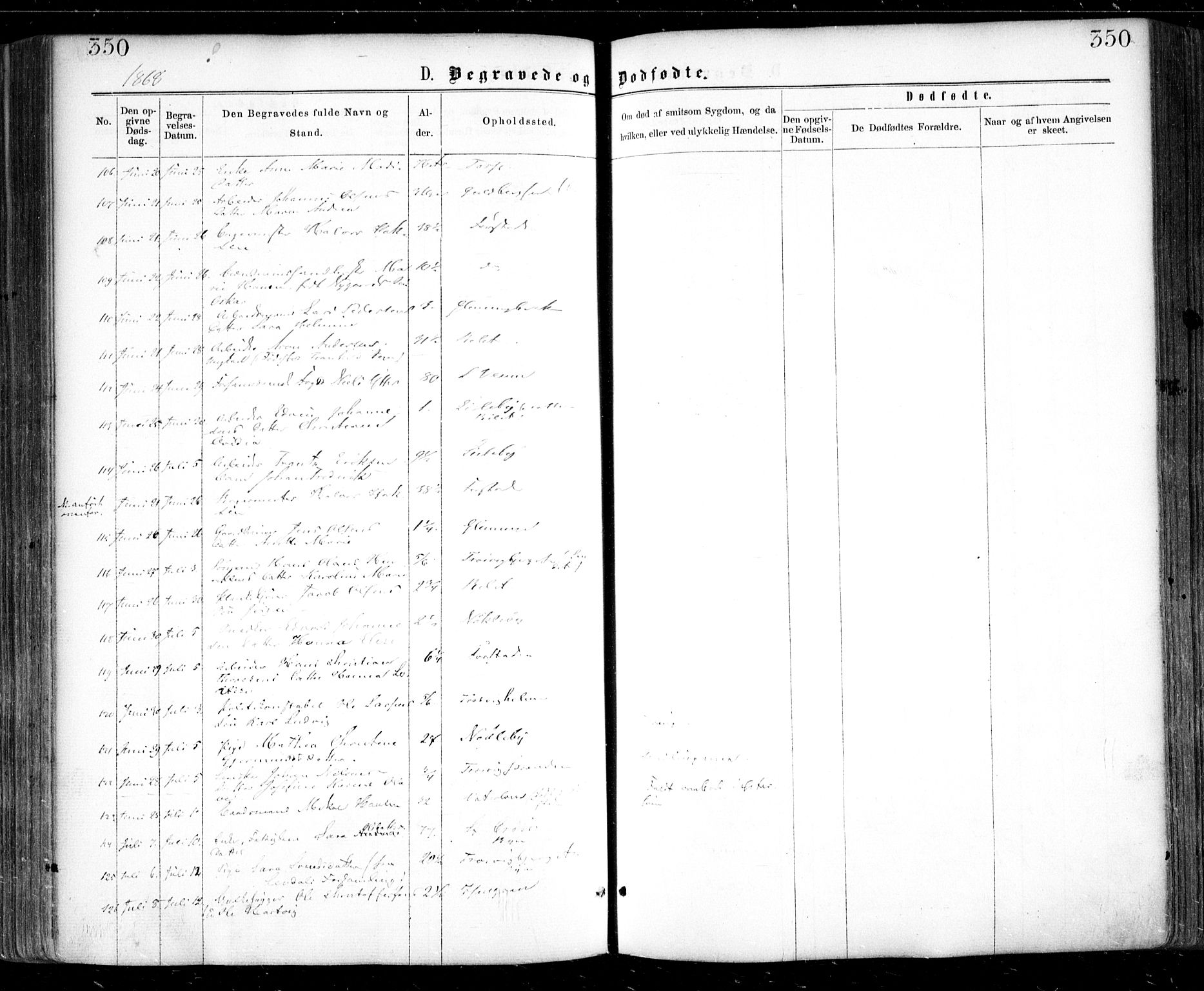 Glemmen prestekontor Kirkebøker, AV/SAO-A-10908/F/Fa/L0008: Parish register (official) no. 8, 1862-1871, p. 350