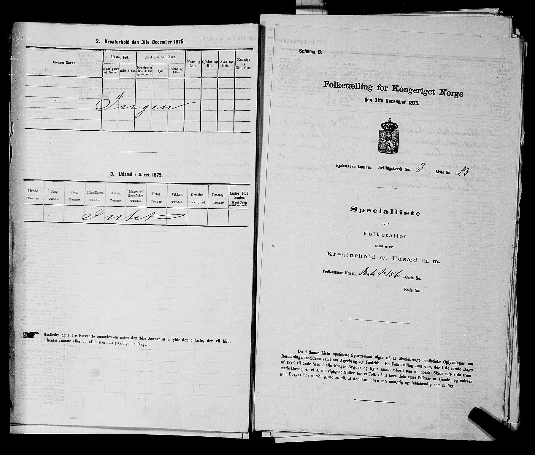 SAKO, 1875 census for 0707P Larvik, 1875, p. 560