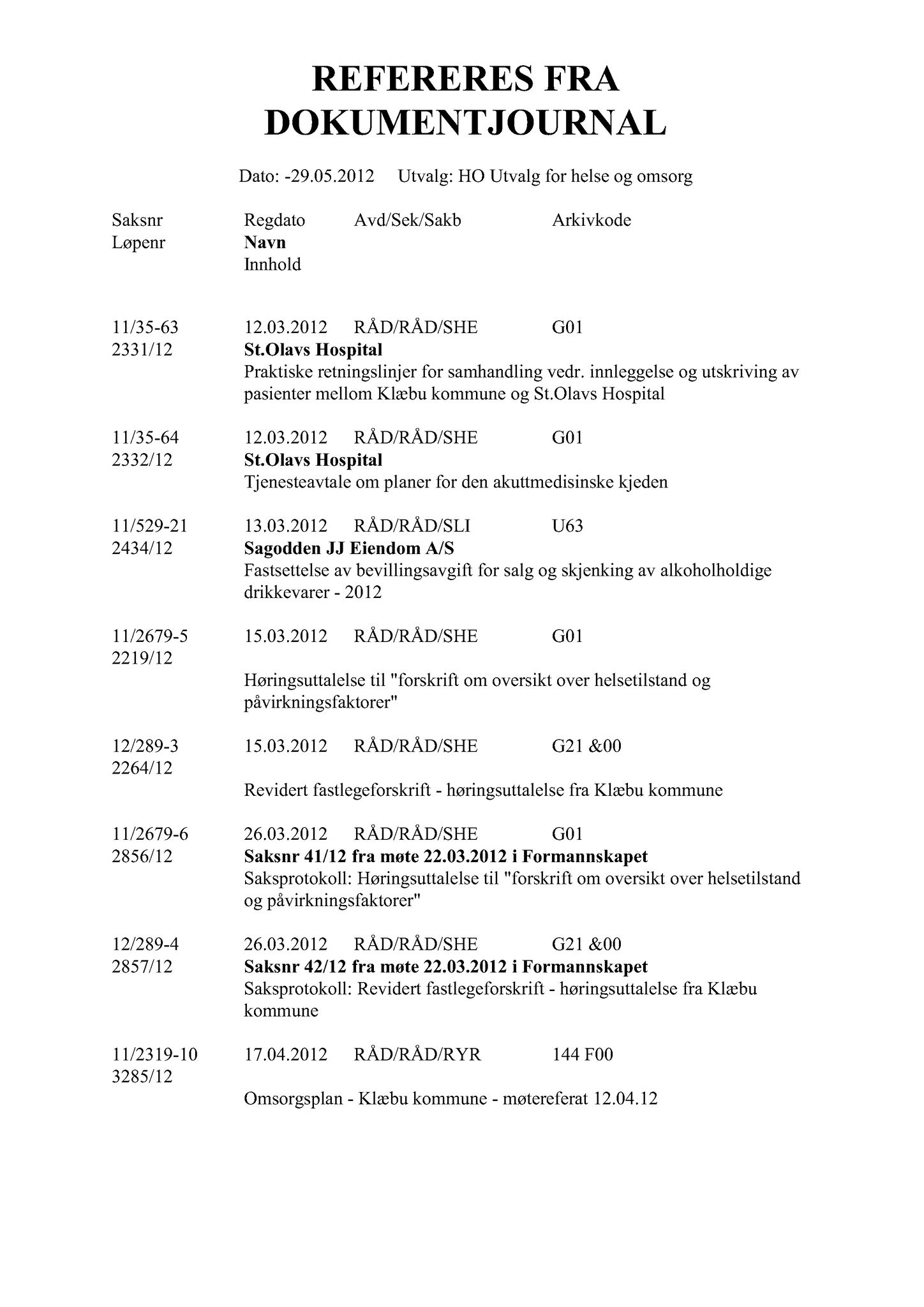 Klæbu Kommune, TRKO/KK/05-UOm/L003: Utvalg for omsorg - Møtedokumenter, 2012, p. 174