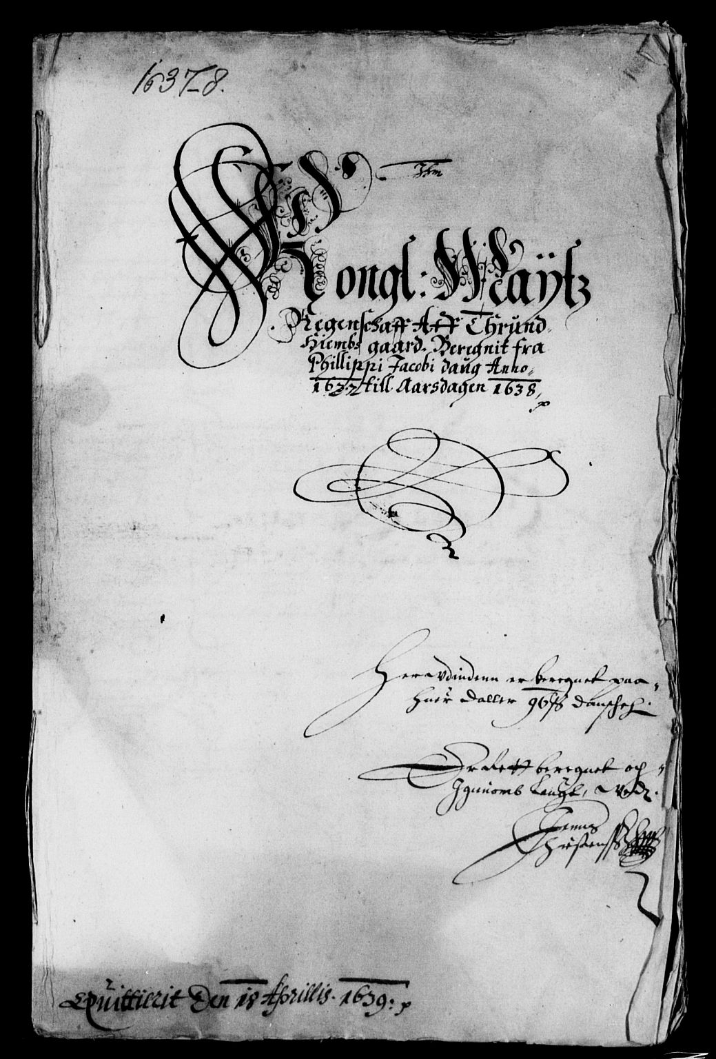 Rentekammeret inntil 1814, Reviderte regnskaper, Lensregnskaper, AV/RA-EA-5023/R/Rb/Rbw/L0060: Trondheim len, 1636-1638