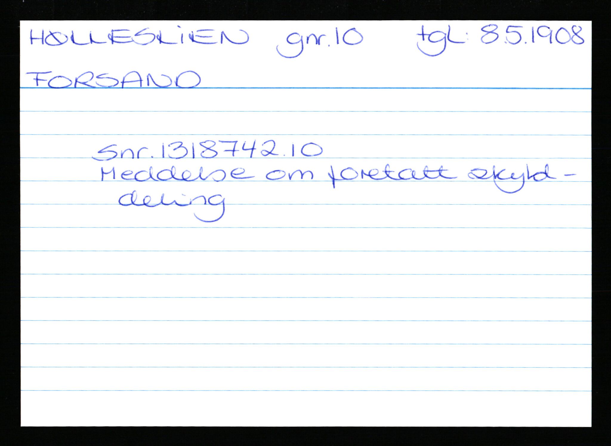 Statsarkivet i Stavanger, AV/SAST-A-101971/03/Y/Yk/L0020: Registerkort sortert etter gårdsnavn: Høle - Idsal, 1750-1930, p. 135