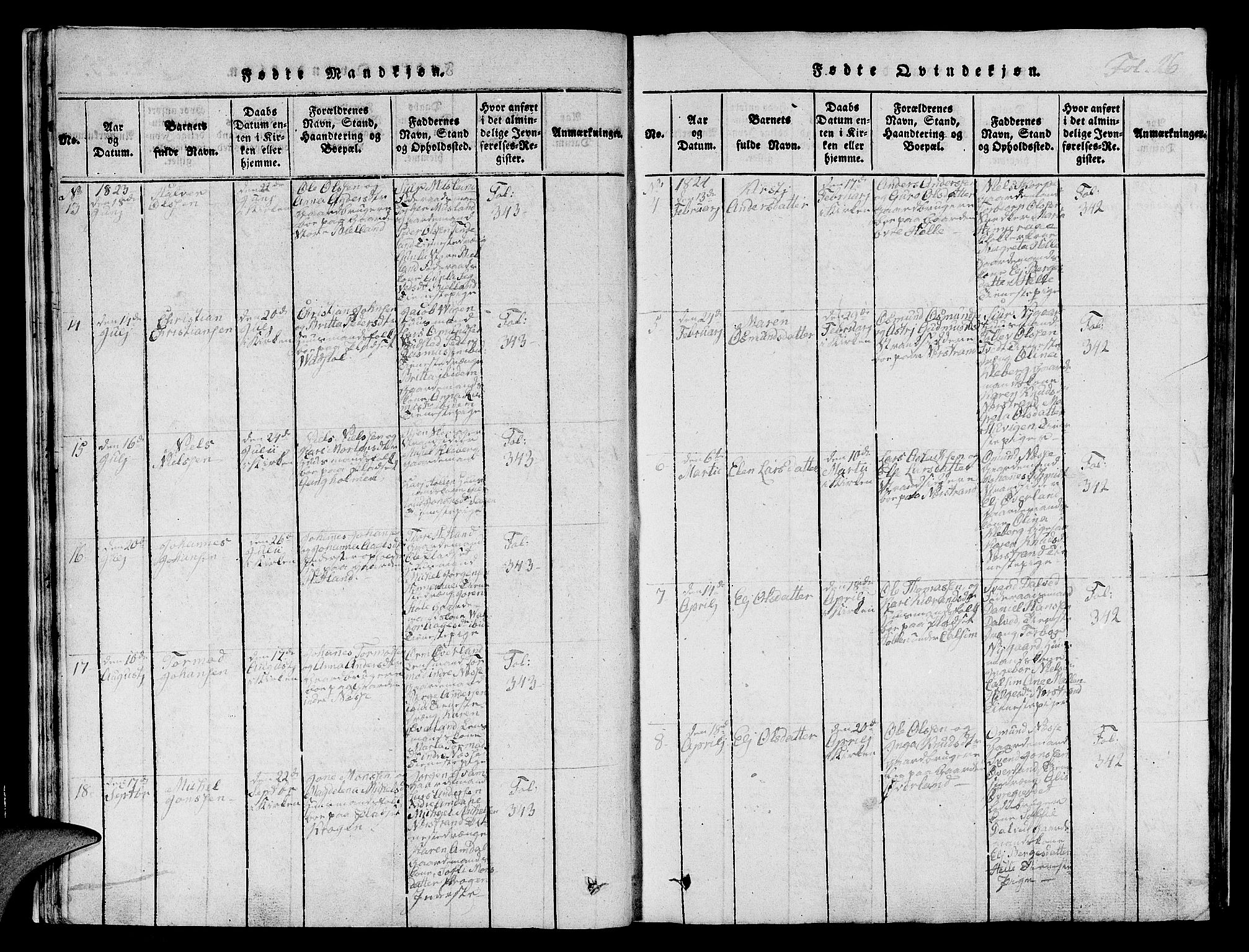 Nedstrand sokneprestkontor, AV/SAST-A-101841/01/IV: Parish register (official) no. A 6, 1816-1838, p. 26