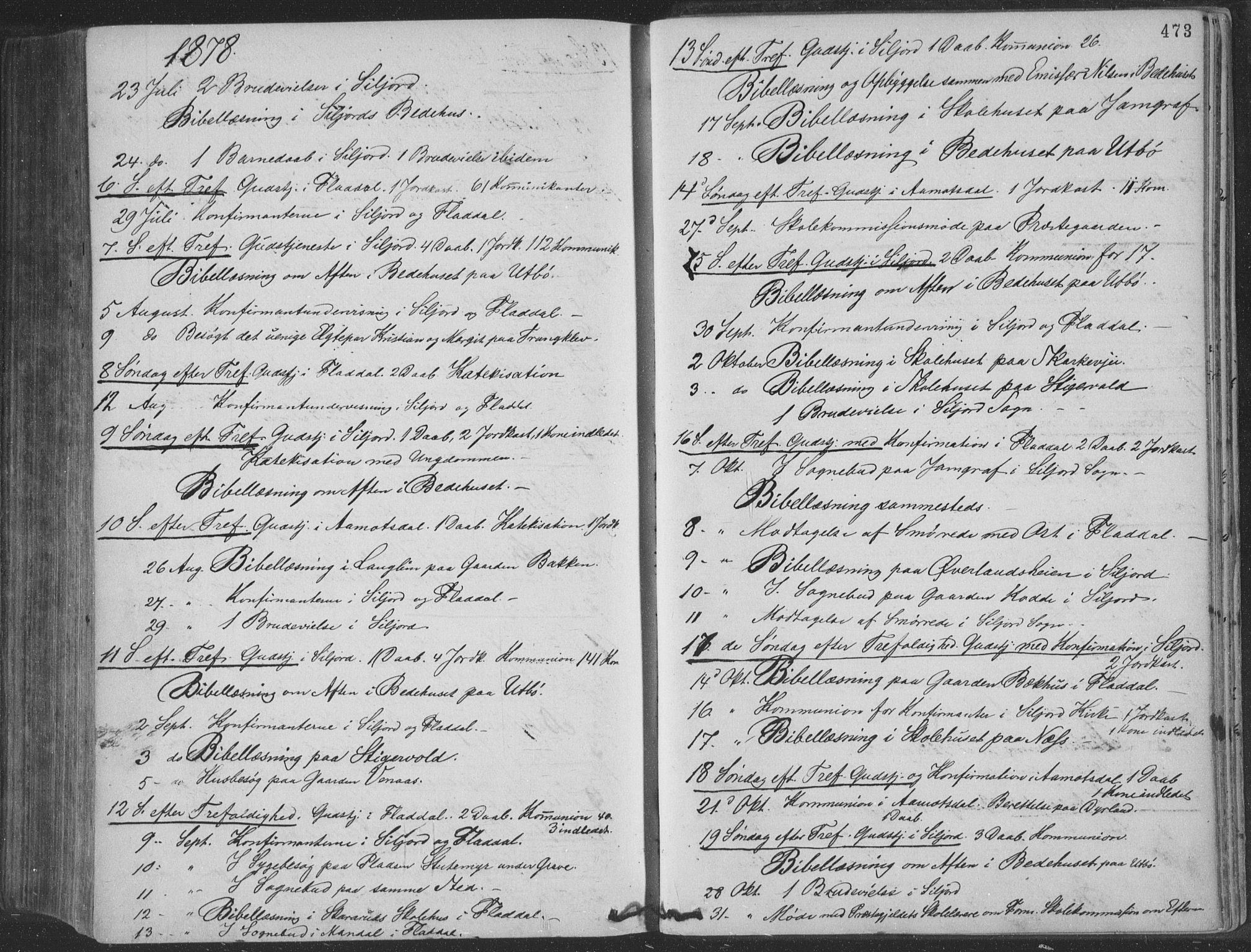 Seljord kirkebøker, SAKO/A-20/F/Fa/L0014: Parish register (official) no. I 14, 1877-1886, p. 473