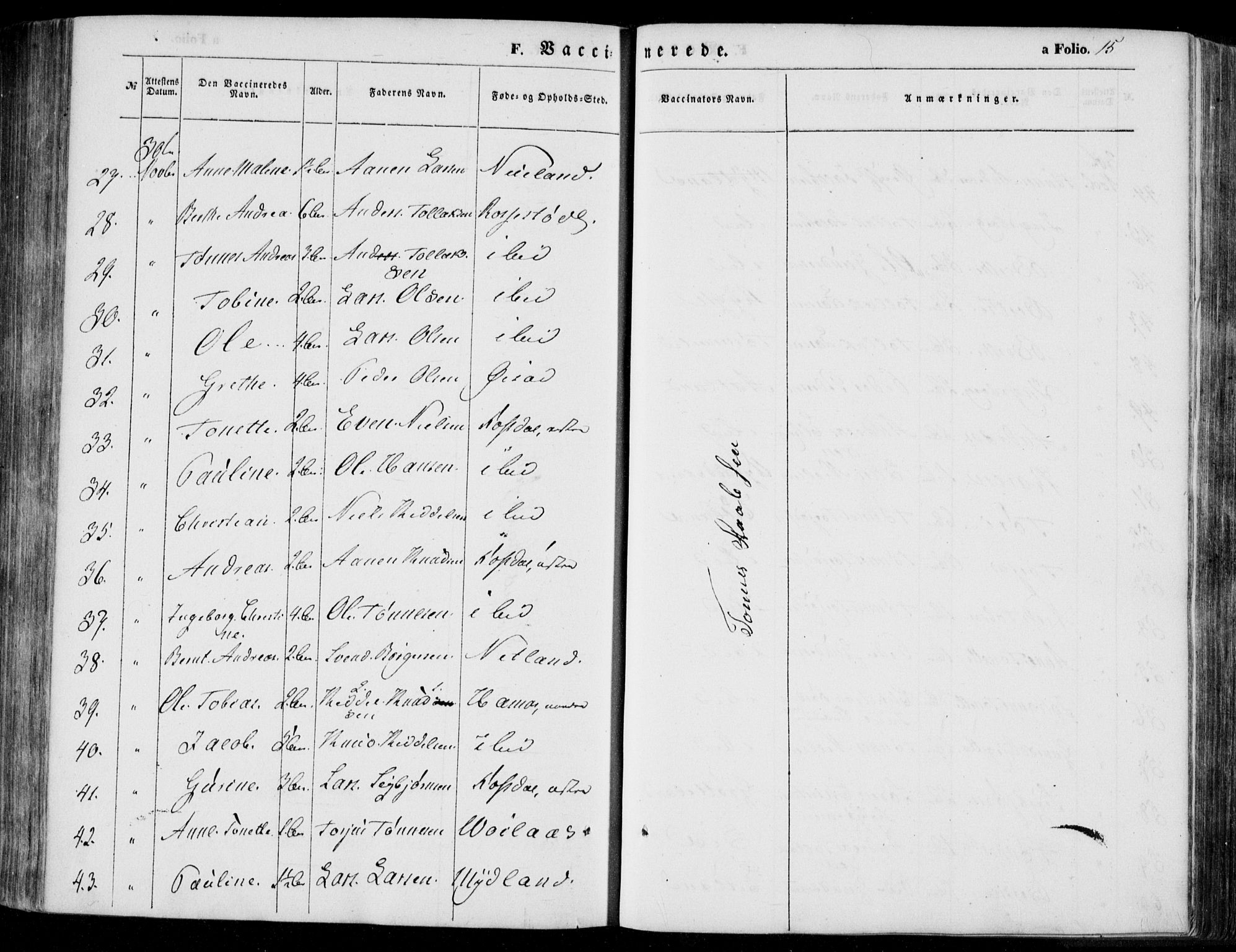 Bakke sokneprestkontor, AV/SAK-1111-0002/F/Fa/Faa/L0005: Parish register (official) no. A 5, 1847-1855, p. 15