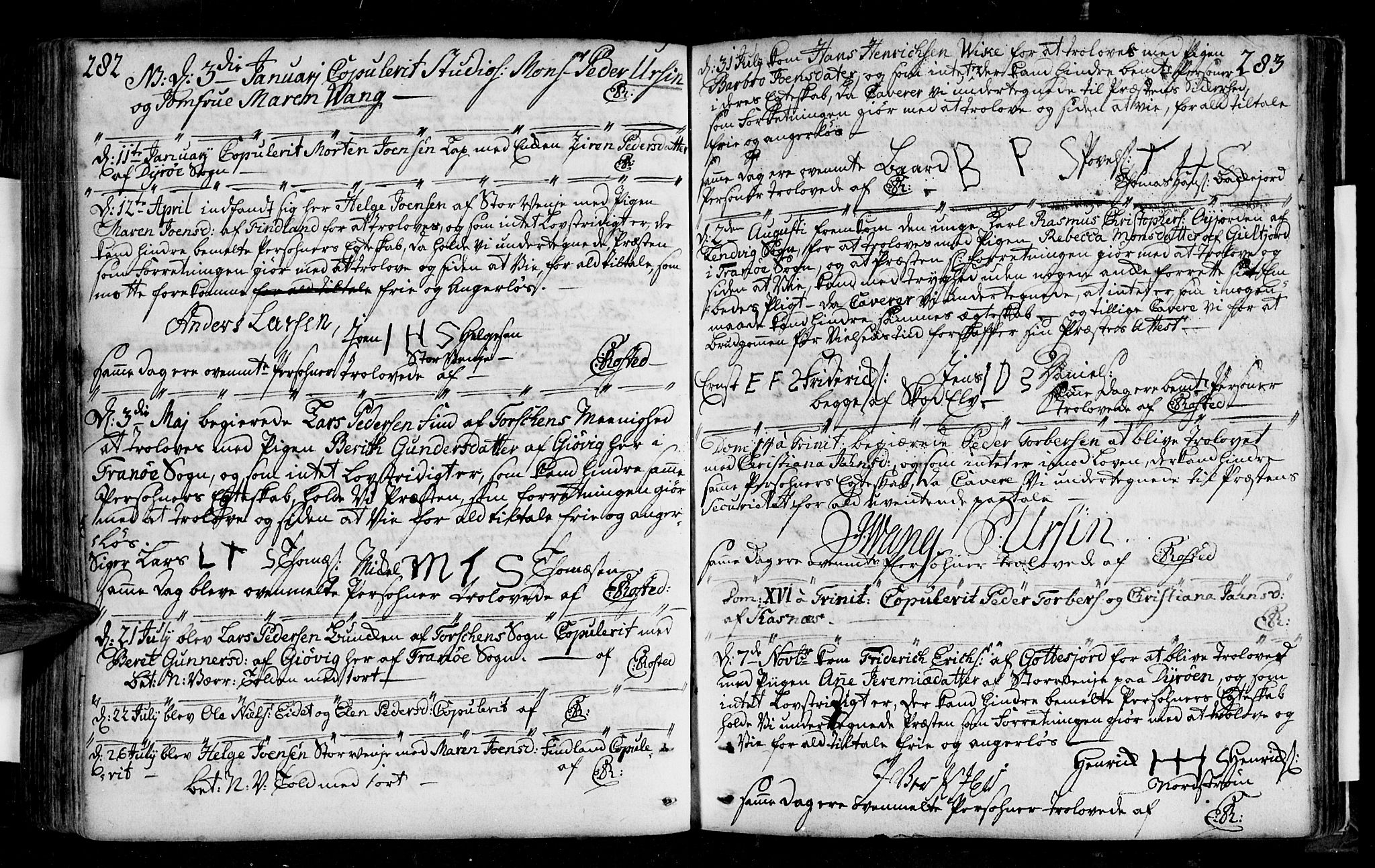 Tranøy sokneprestkontor, SATØ/S-1313/I/Ia/Iaa/L0001kirke: Parish register (official) no. 1, 1757-1773, p. 282-283