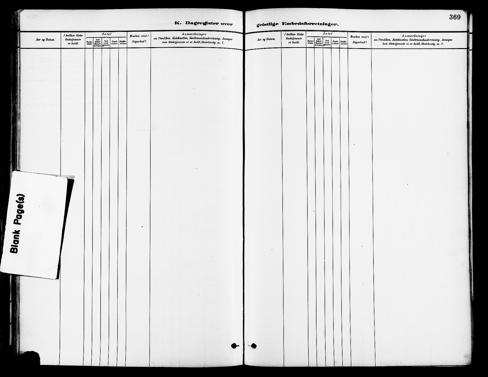 Lye sokneprestkontor, AV/SAST-A-101794/001/30BA/L0009: Parish register (official) no. A 8, 1881-1892, p. 369