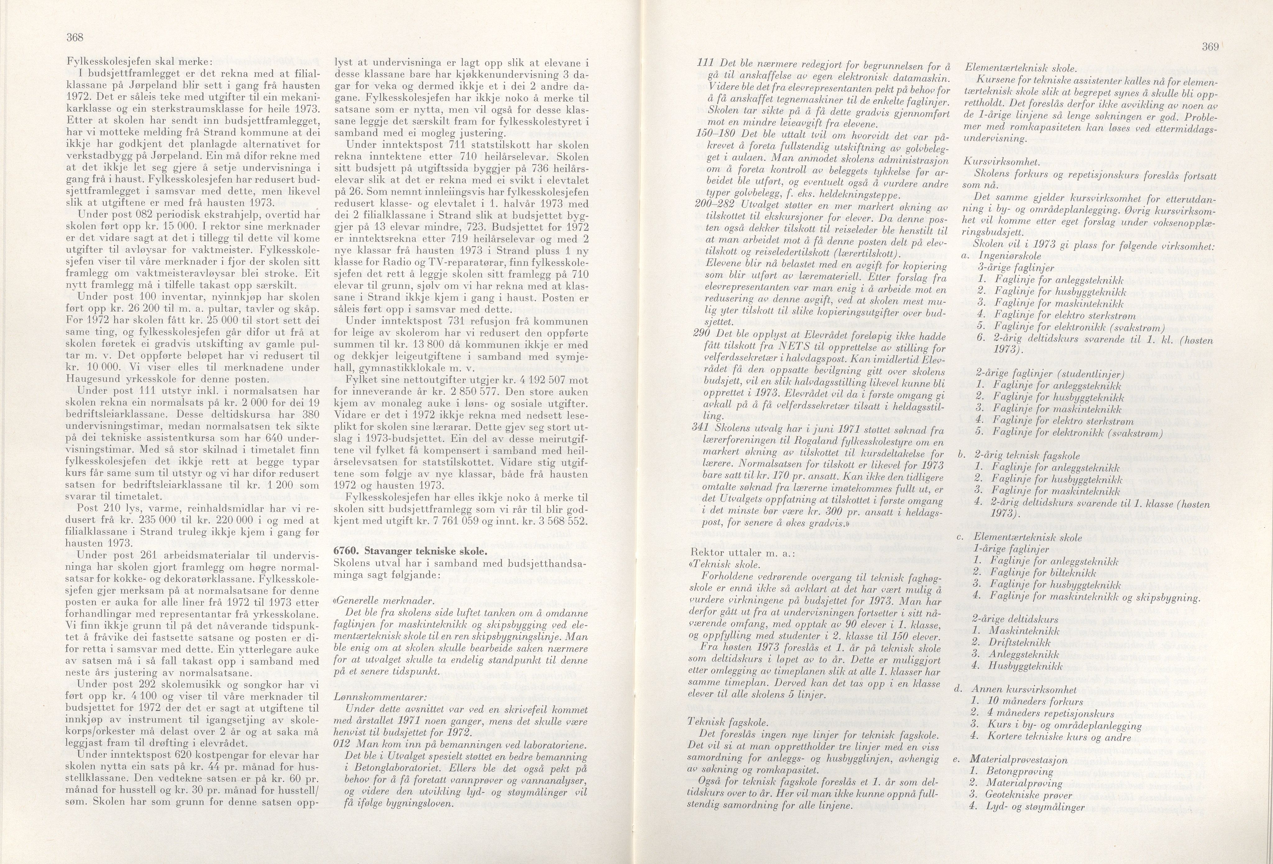 Rogaland fylkeskommune - Fylkesrådmannen , IKAR/A-900/A/Aa/Aaa/L0092: Møtebok , 1972, p. 368-369