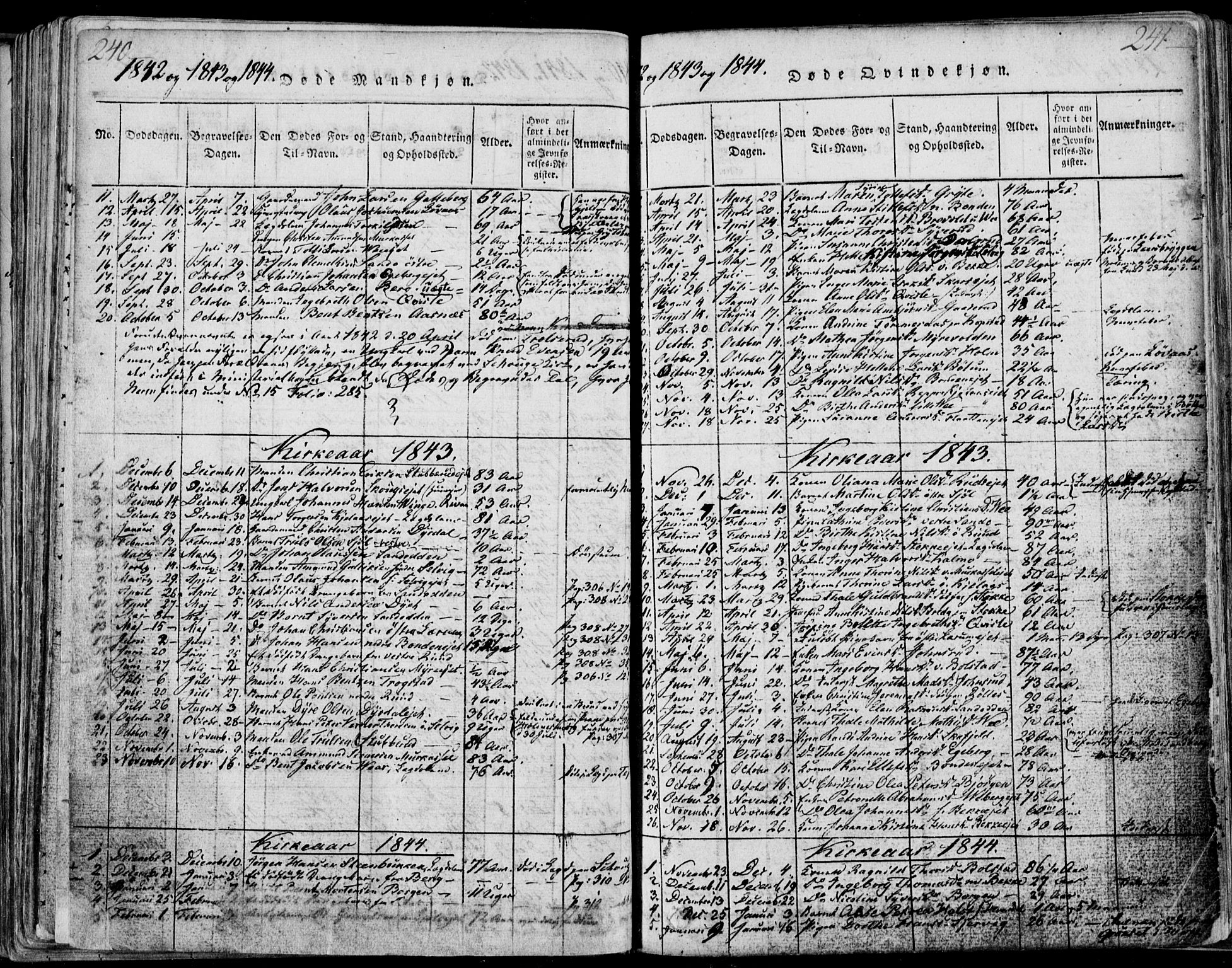 Sande Kirkebøker, SAKO/A-53/F/Fa/L0003: Parish register (official) no. 3, 1814-1847, p. 240-241
