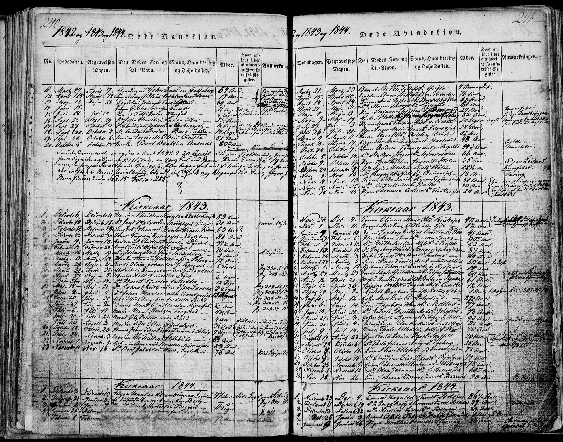 Sande Kirkebøker, AV/SAKO-A-53/F/Fa/L0003: Parish register (official) no. 3, 1814-1847, p. 240-241