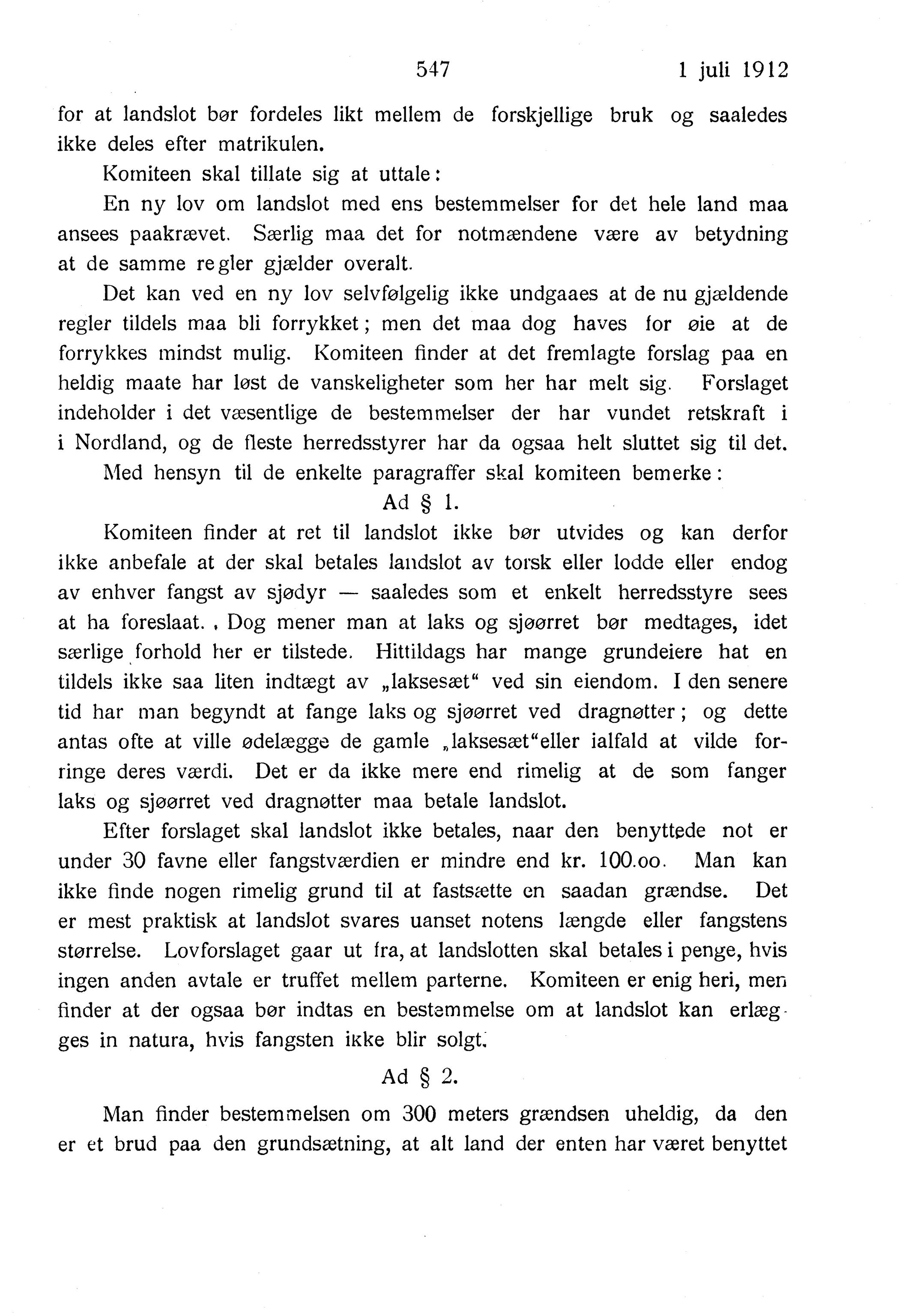 Nordland Fylkeskommune. Fylkestinget, AIN/NFK-17/176/A/Ac/L0035: Fylkestingsforhandlinger 1912, 1912