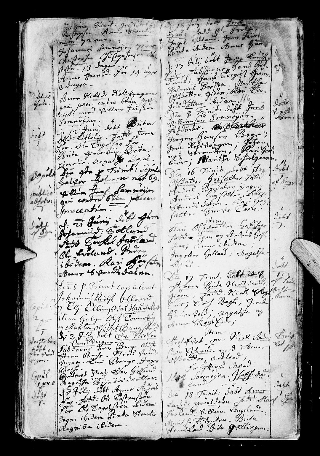 Os sokneprestembete, SAB/A-99929: Parish register (official) no. A 6, 1669-1719, p. 116