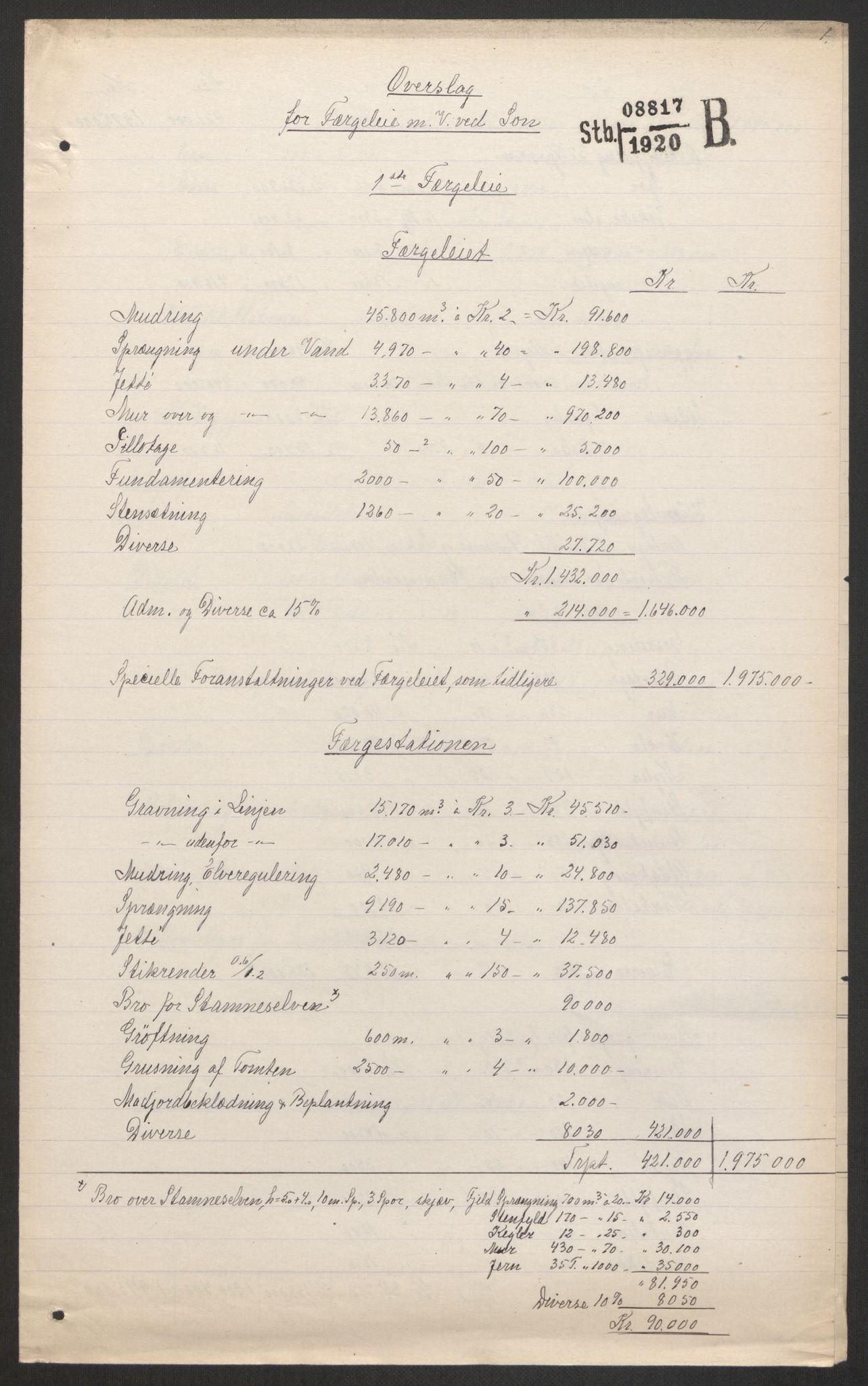 Norges Statsbaner, Baneavdelingen B, AV/RA-S-1619/1/F/Fa/L0042: NORGE-JYLLAND, 1920, p. 59