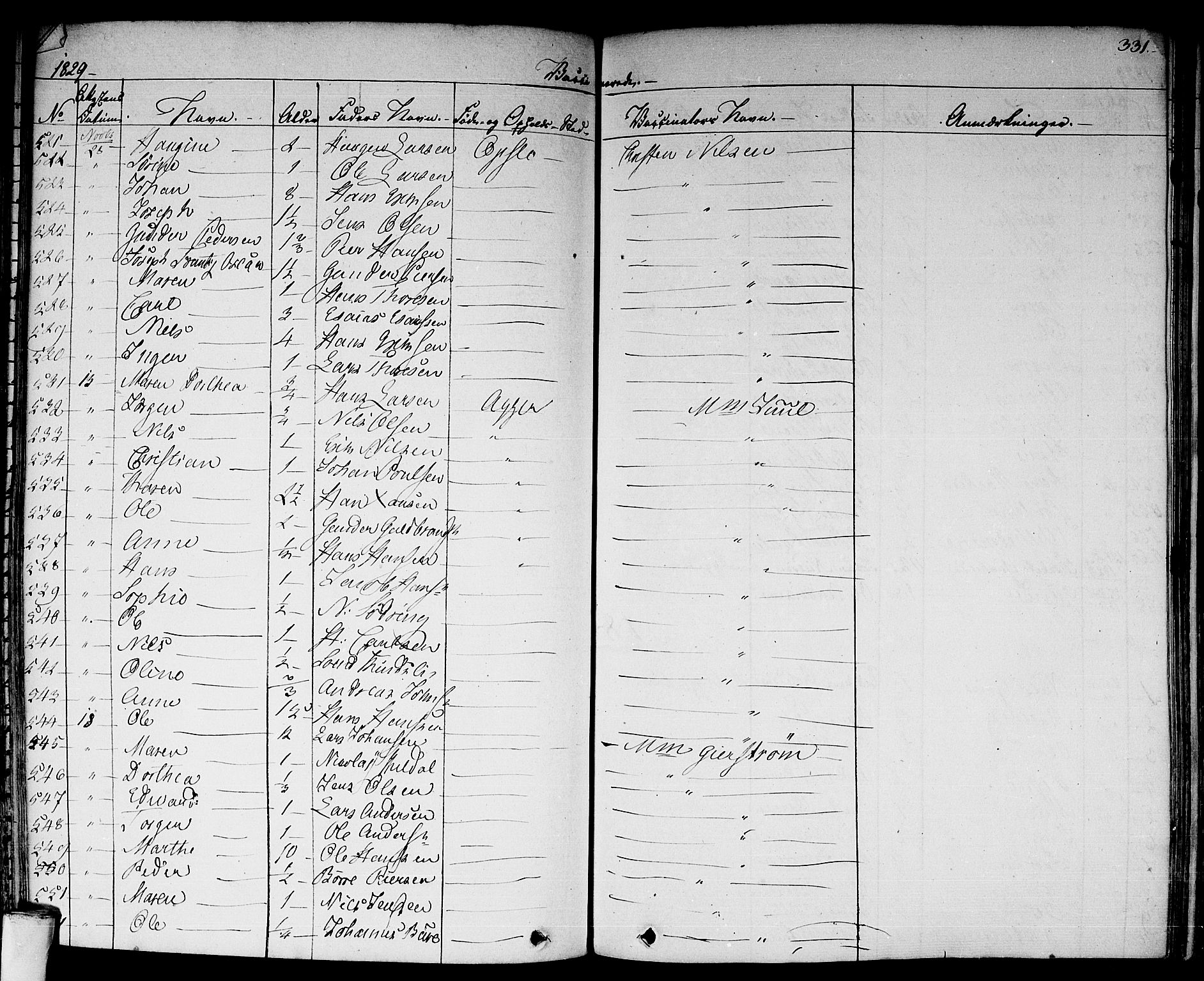 Aker prestekontor kirkebøker, AV/SAO-A-10861/F/L0018: Parish register (official) no. 17, 1829-1852, p. 331