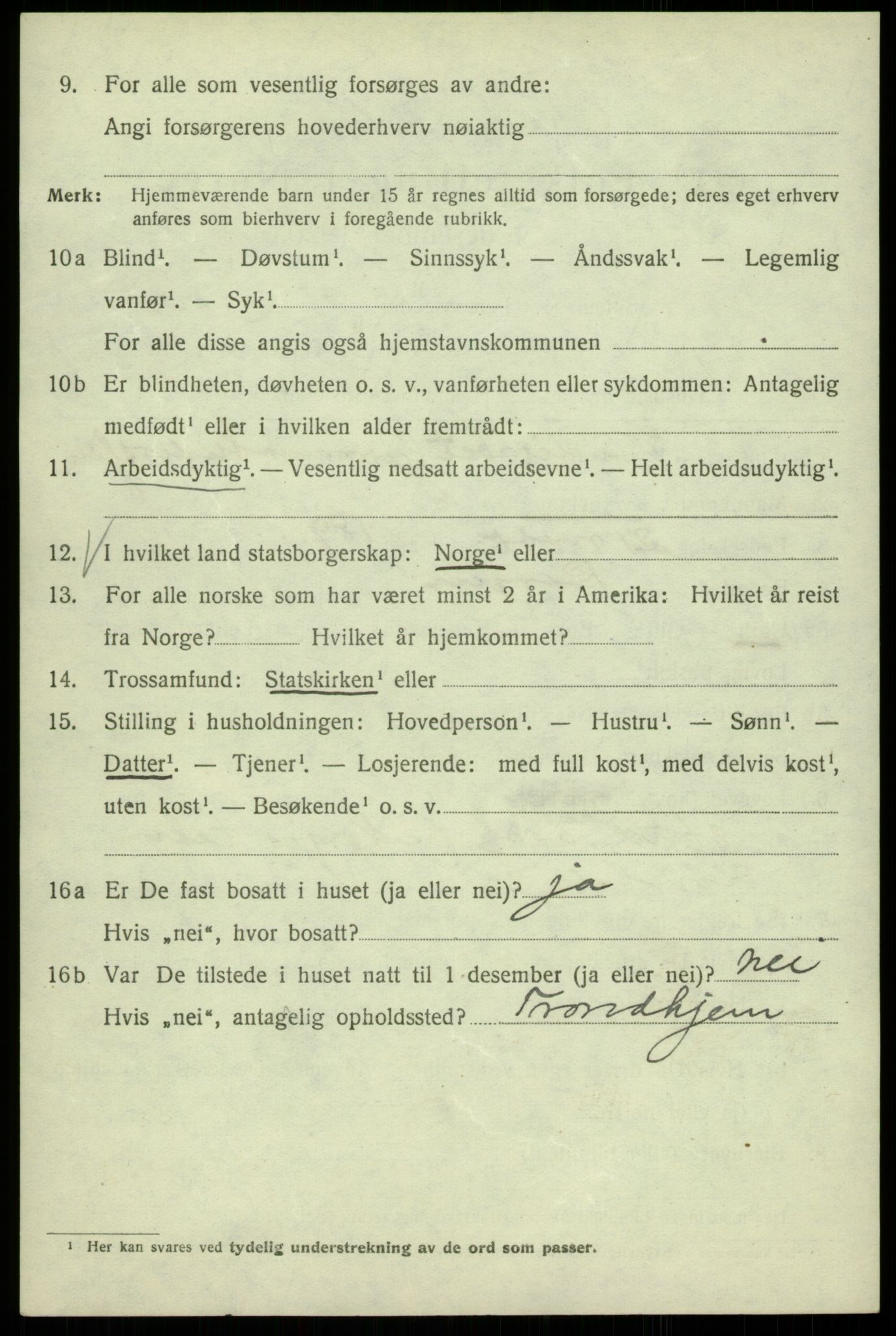 SAB, 1920 census for Bergen, 1920, p. 59551