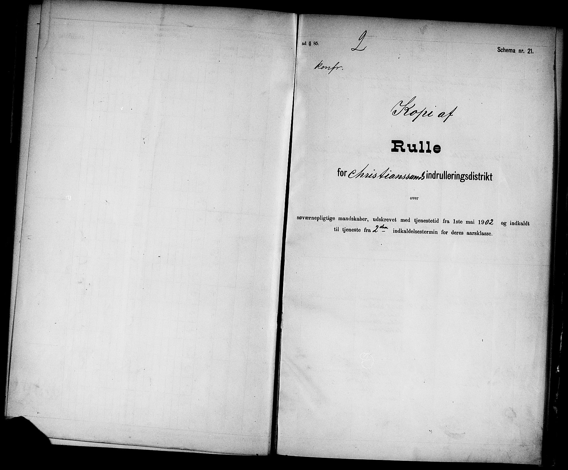 Kristiansand mønstringskrets, SAK/2031-0015/F/Fd/L0004: Rulle sjøvernepliktige, C-4, 1902, p. 31