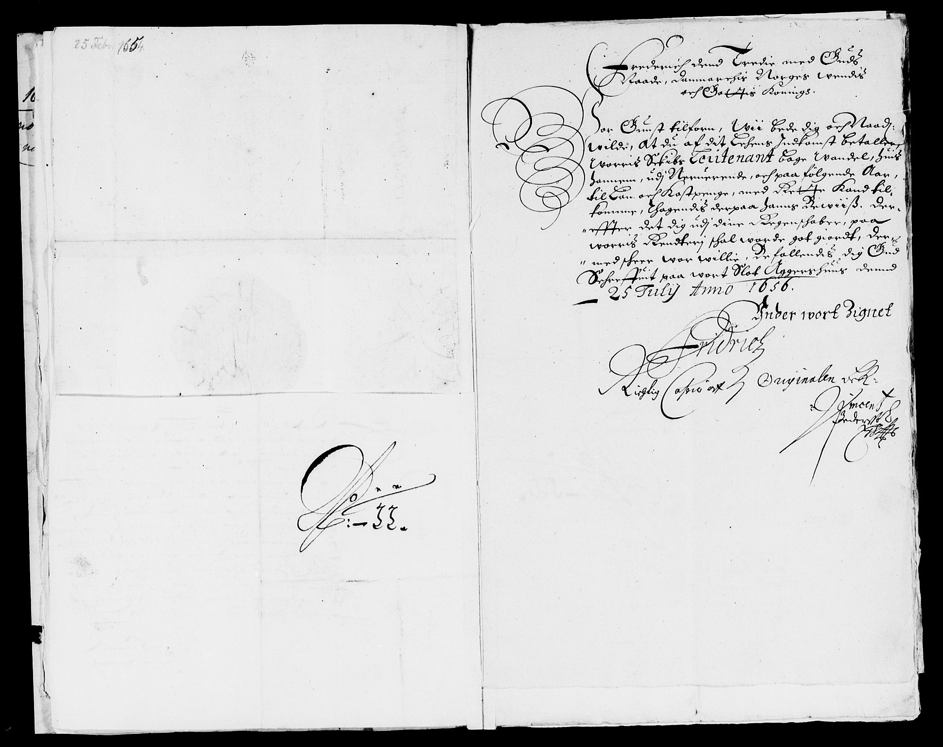 Rentekammeret inntil 1814, Reviderte regnskaper, Lensregnskaper, AV/RA-EA-5023/R/Rb/Rbq/L0045: Nedenes len. Mandals len. Råbyggelag., 1654-1658