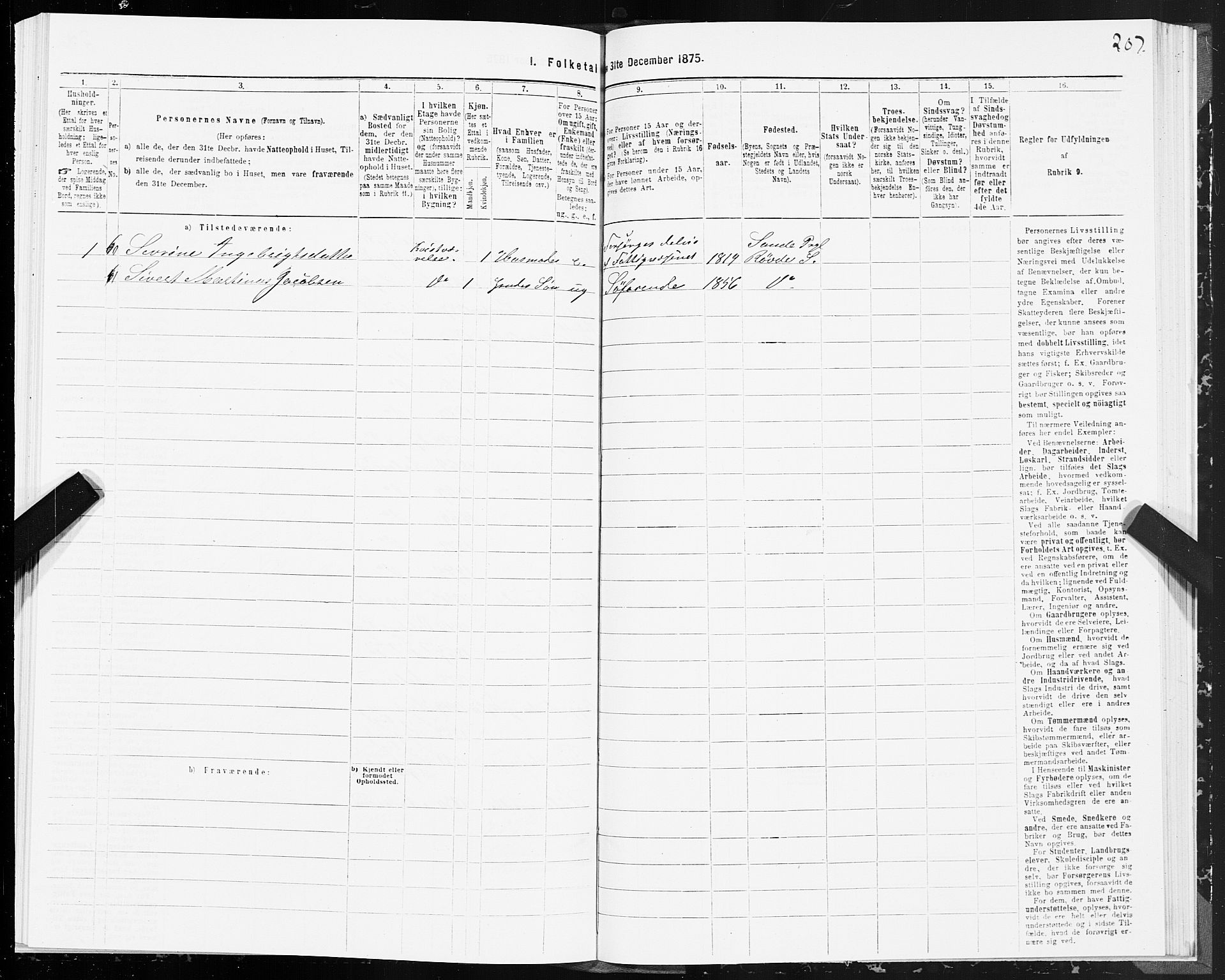 SAT, 1875 census for 1501P Ålesund, 1875, p. 2207
