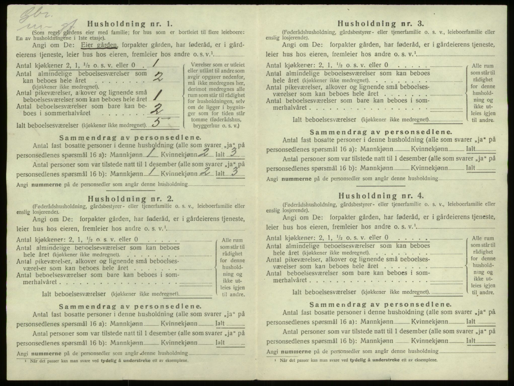 SAB, 1920 census for Davik, 1920, p. 66