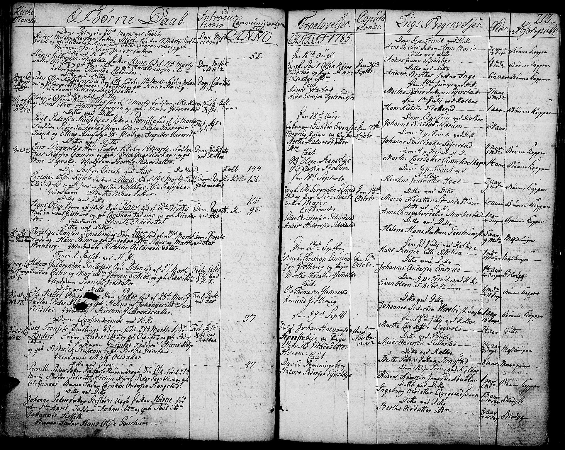 Toten prestekontor, SAH/PREST-102/H/Ha/Haa/L0006: Parish register (official) no. 6, 1773-1793, p. 213
