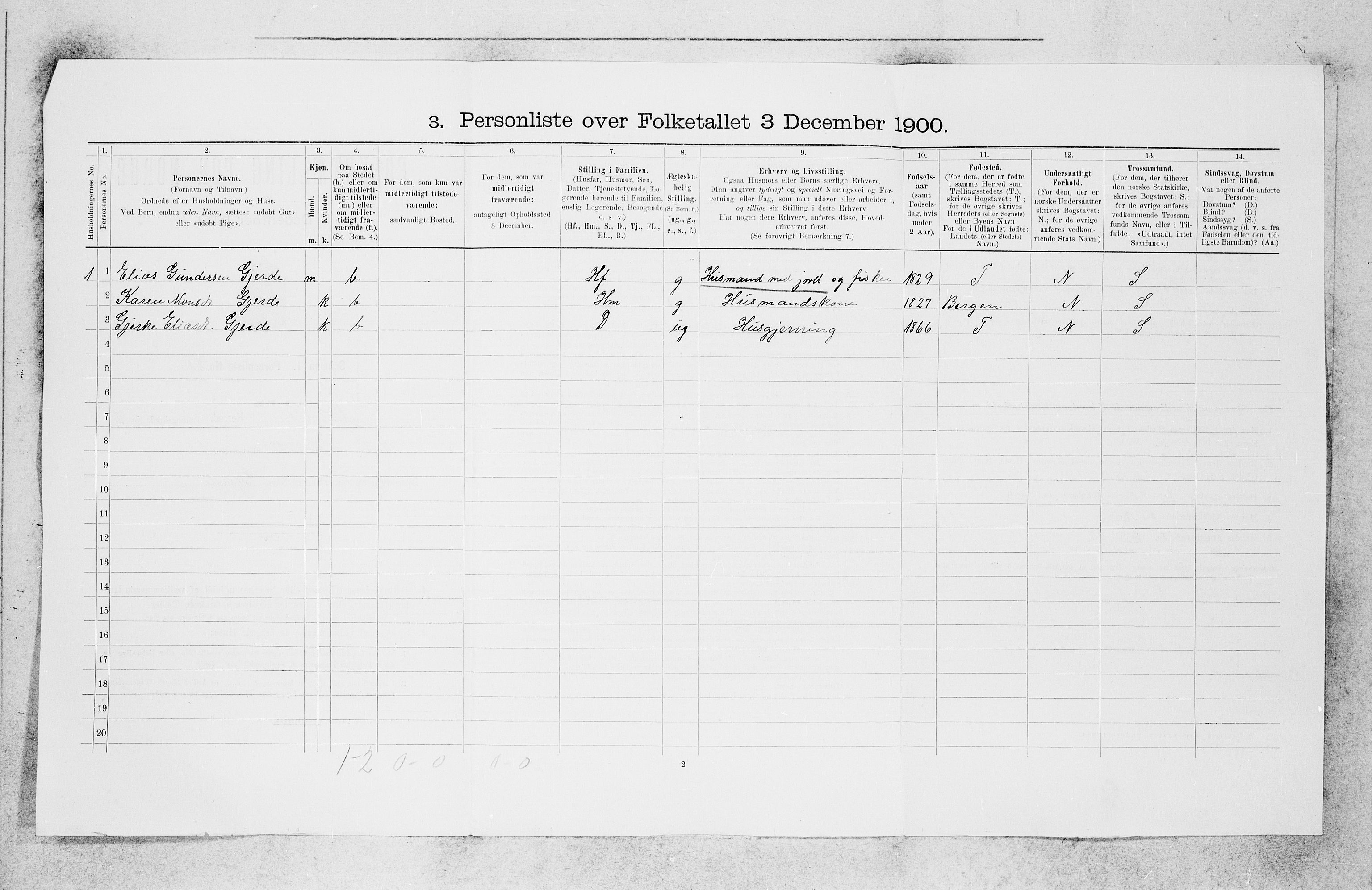 SAB, 1900 census for Askvoll, 1900, p. 35