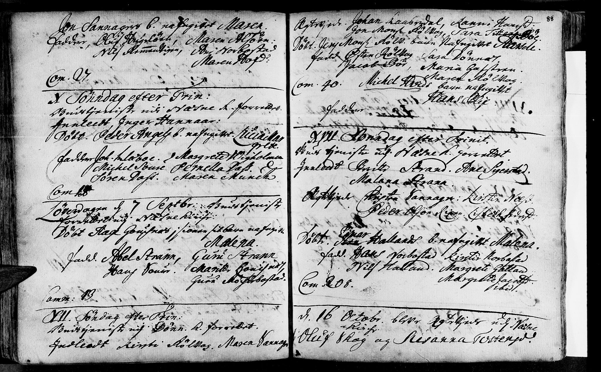 Ministerialprotokoller, klokkerbøker og fødselsregistre - Nordland, AV/SAT-A-1459/838/L0542: Parish register (official) no. 838A01, 1704-1737, p. 88