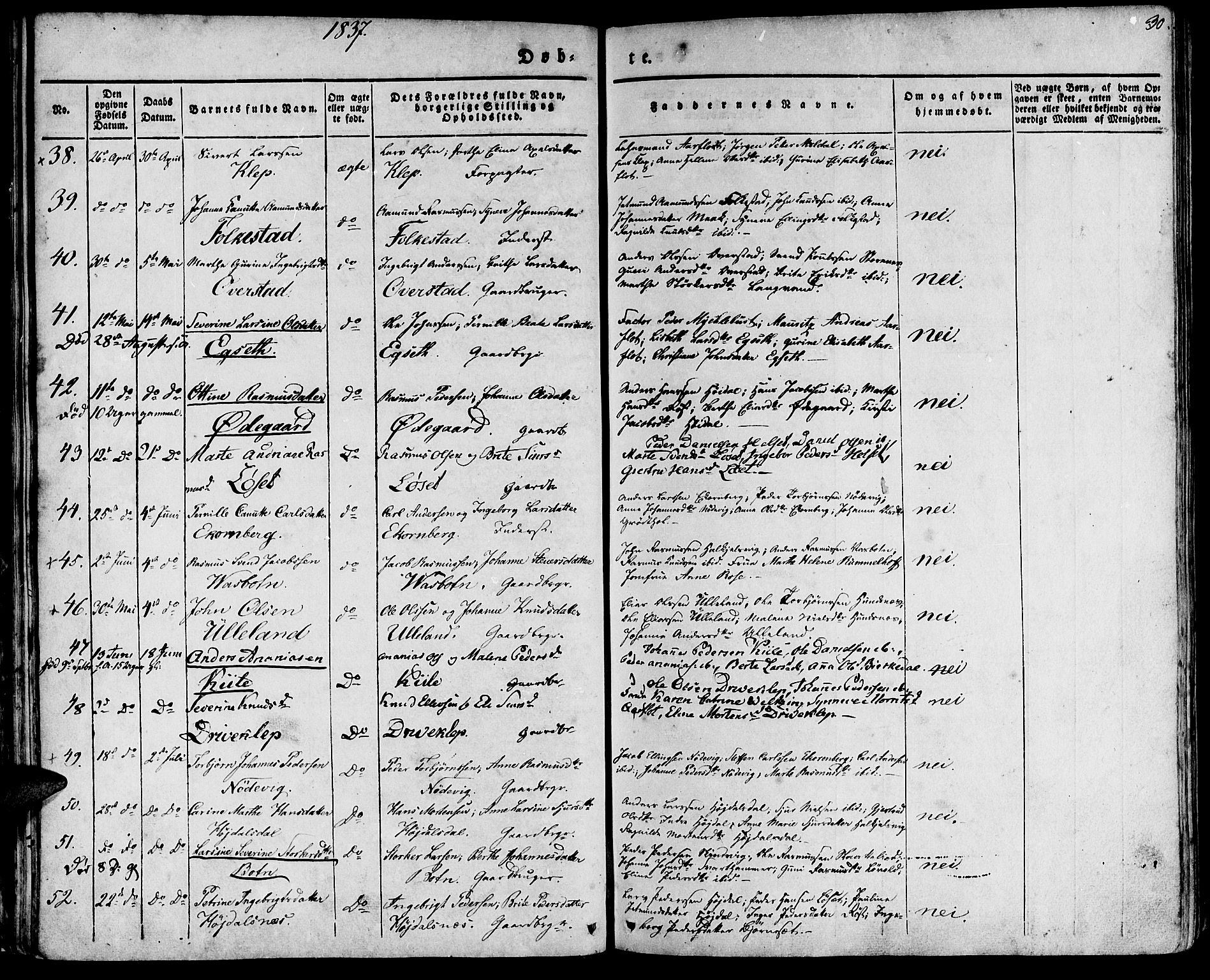 Ministerialprotokoller, klokkerbøker og fødselsregistre - Møre og Romsdal, AV/SAT-A-1454/511/L0139: Parish register (official) no. 511A06, 1831-1850, p. 30