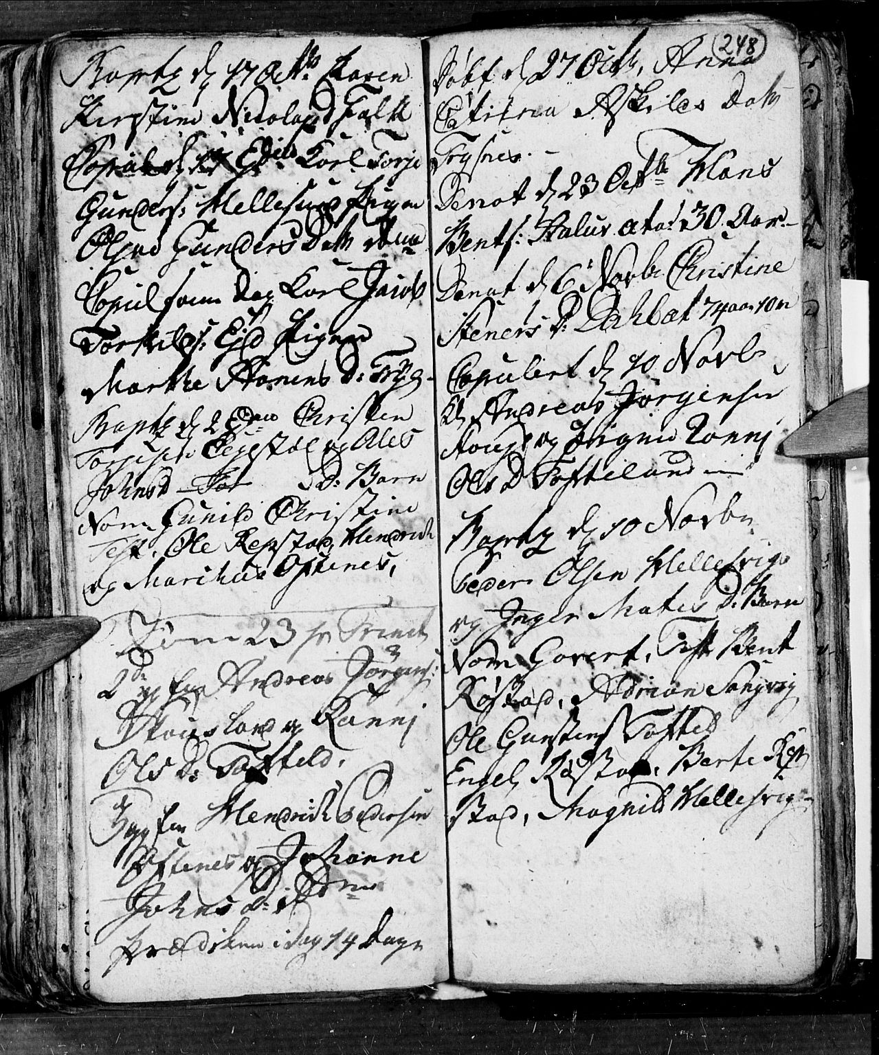 Søgne sokneprestkontor, SAK/1111-0037/F/Fb/Fbb/L0001: Parish register (copy) no. B 1, 1779-1802, p. 248