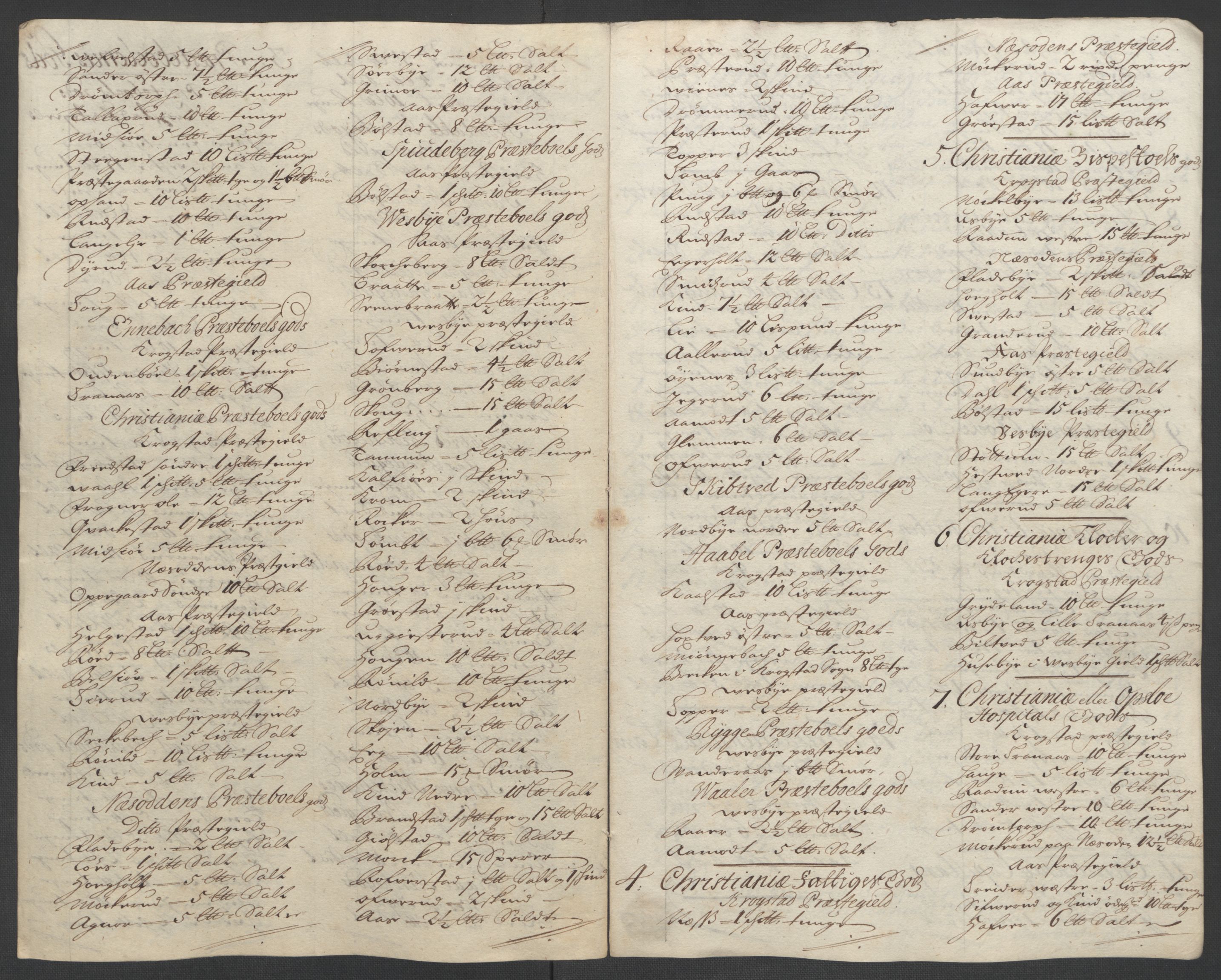 Rentekammeret inntil 1814, Reviderte regnskaper, Fogderegnskap, AV/RA-EA-4092/R10/L0447: Fogderegnskap Aker og Follo, 1707-1709, p. 190