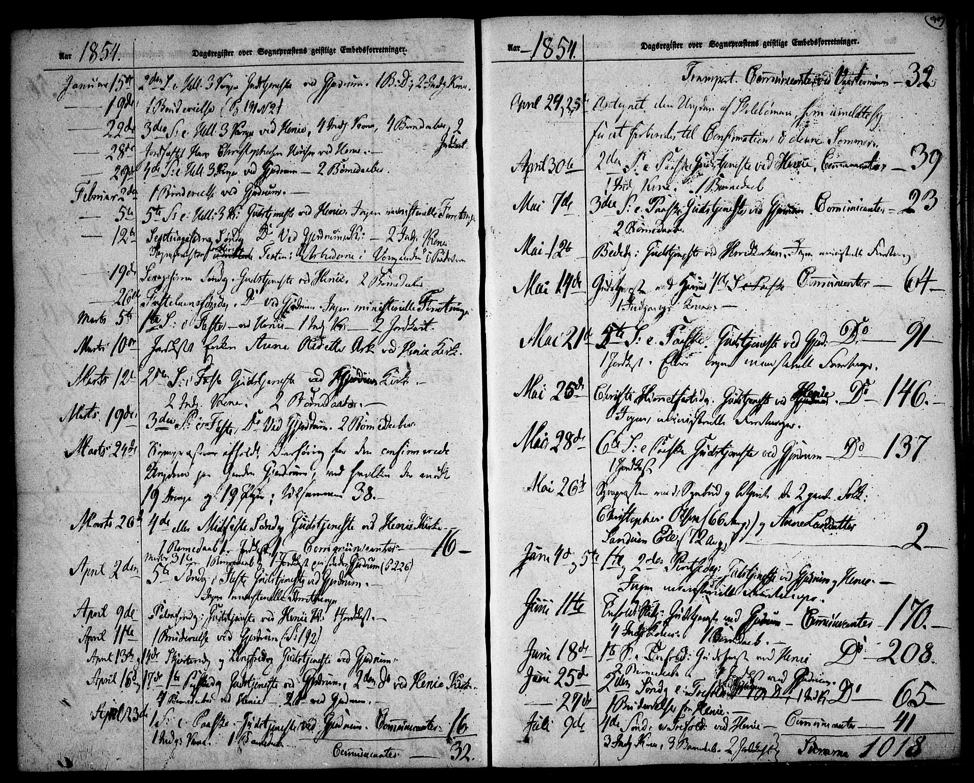 Gjerdrum prestekontor Kirkebøker, SAO/A-10412b/F/Fa/L0006: Parish register (official) no. I 6, 1845-1856, p. 309