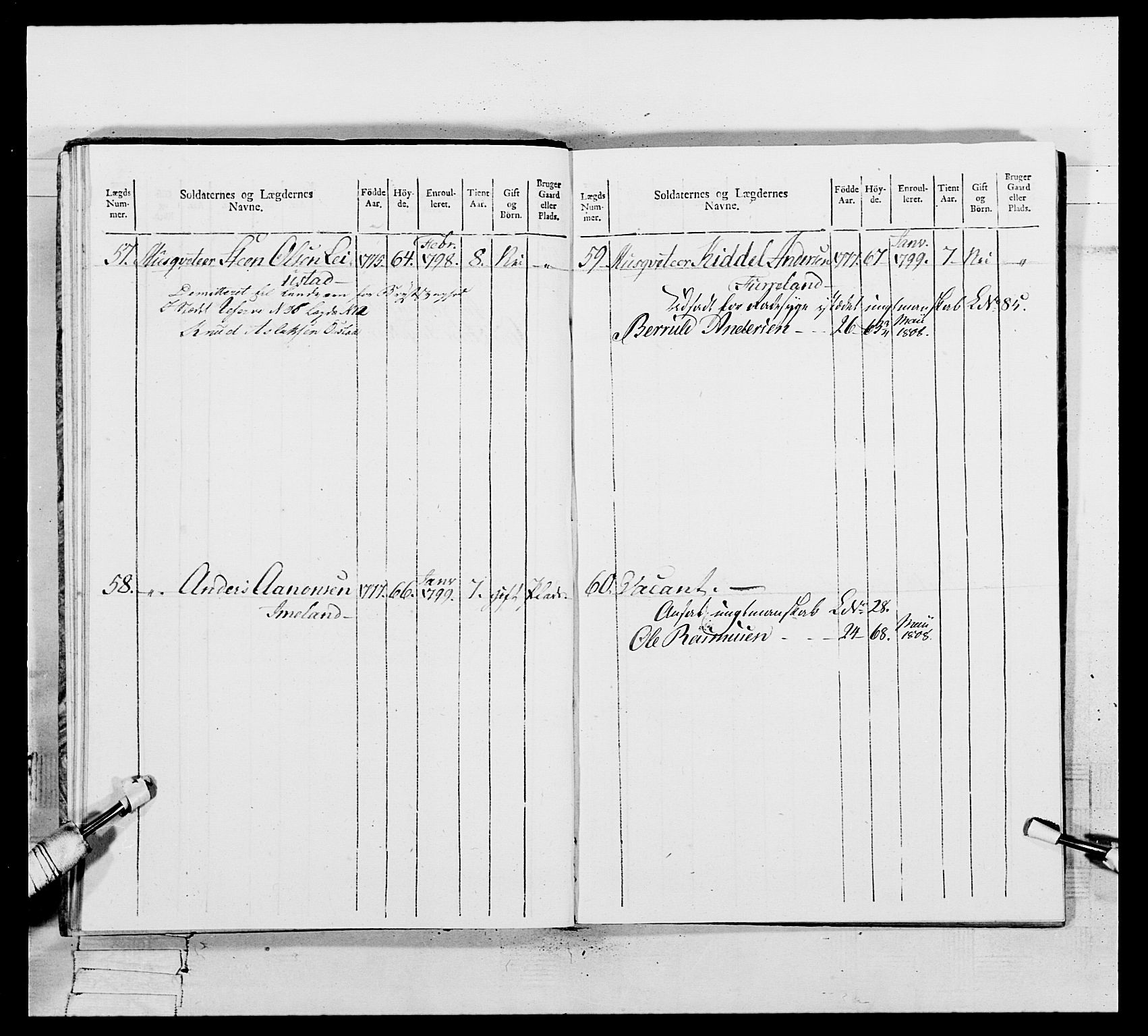 Generalitets- og kommissariatskollegiet, Det kongelige norske kommissariatskollegium, AV/RA-EA-5420/E/Eh/L0109: Vesterlenske nasjonale infanteriregiment, 1806, p. 288