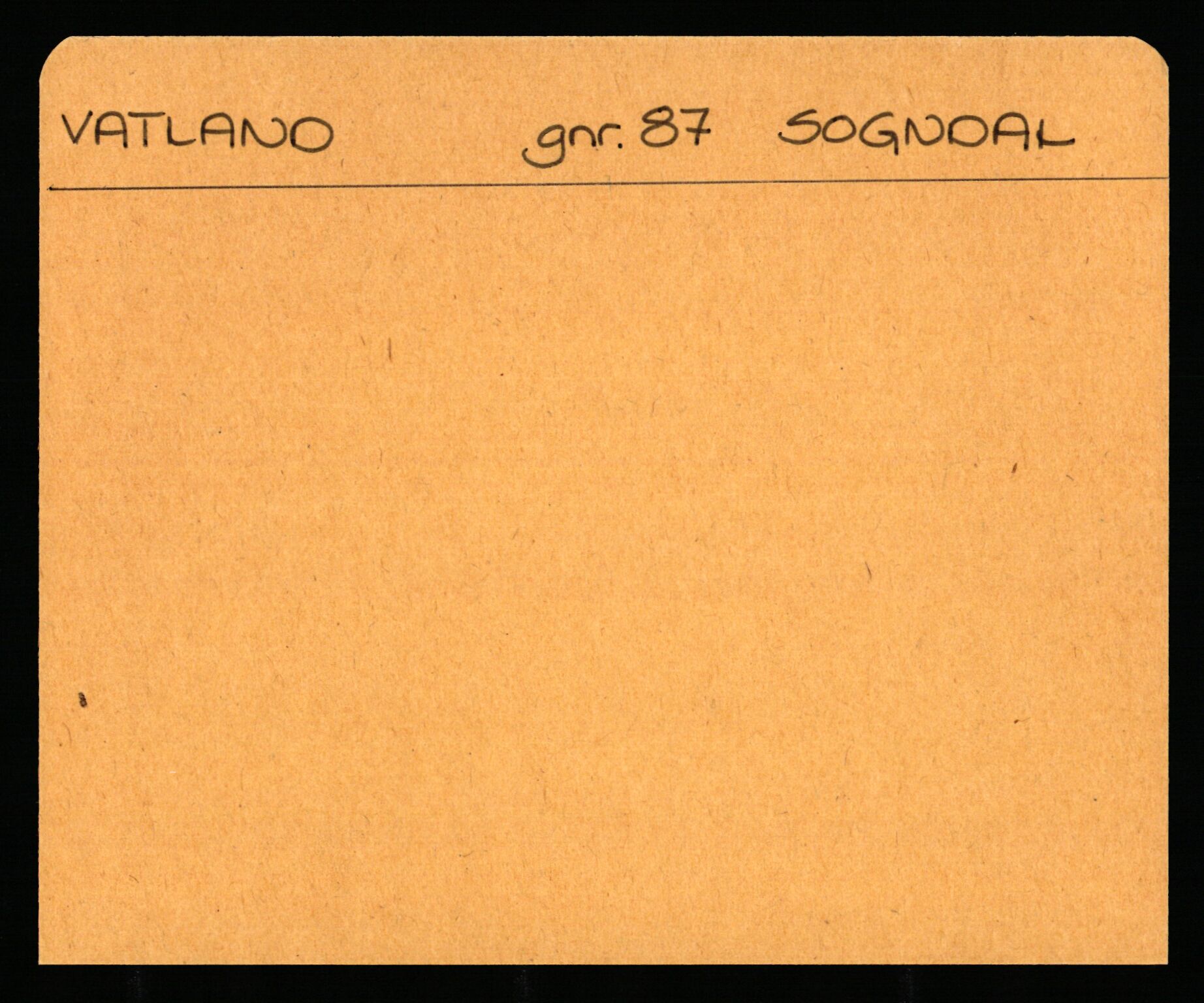 Statsarkivet i Stavanger, AV/SAST-A-101971/03/Y/Ym/L0065: Åstedskort sortert etter gårdsnavn: Vatland - Vervig, 1600-1950, p. 1