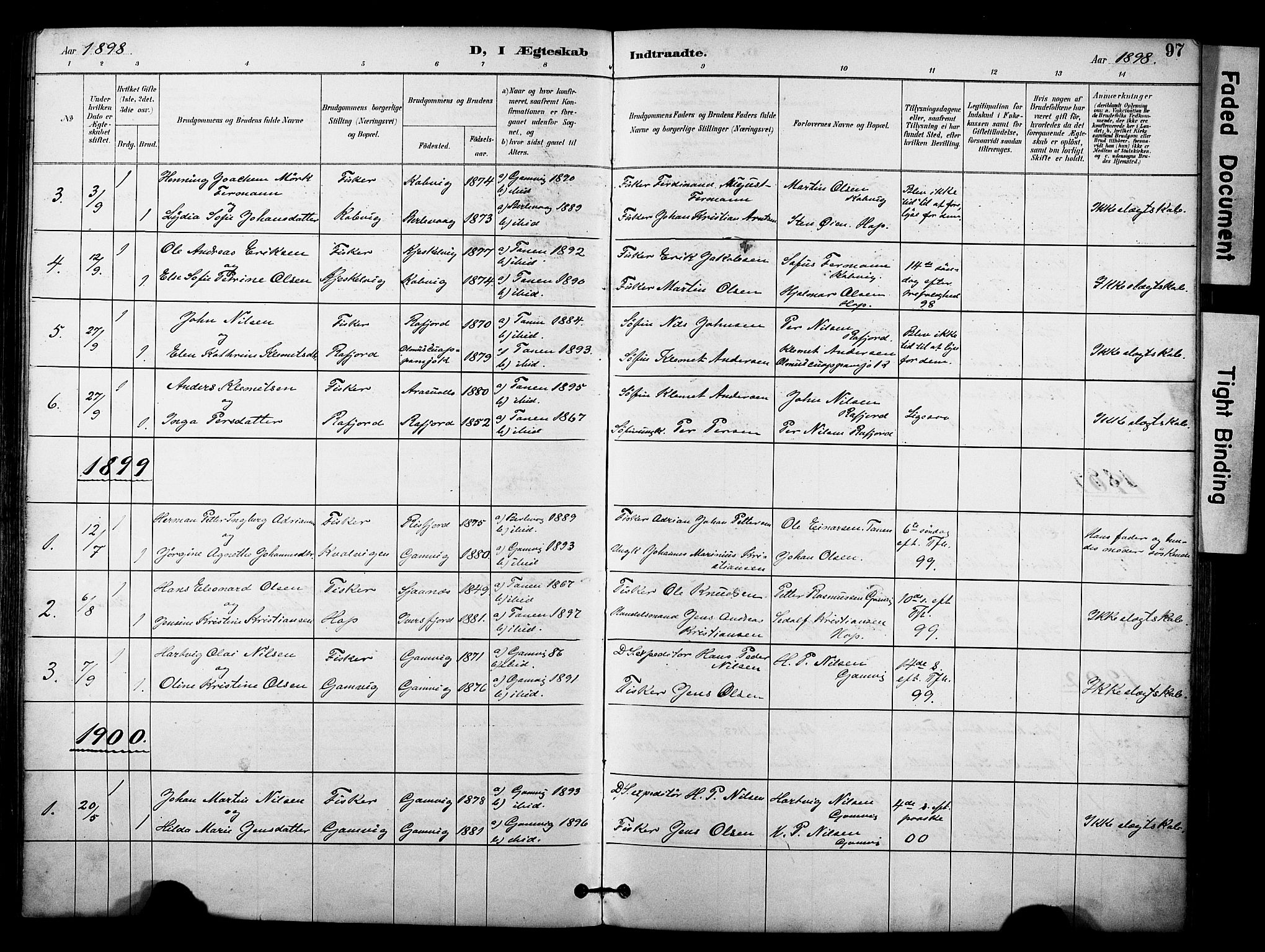 Tana sokneprestkontor, SATØ/S-1334/H/Ha/L0006kirke: Parish register (official) no. 6, 1892-1908, p. 97