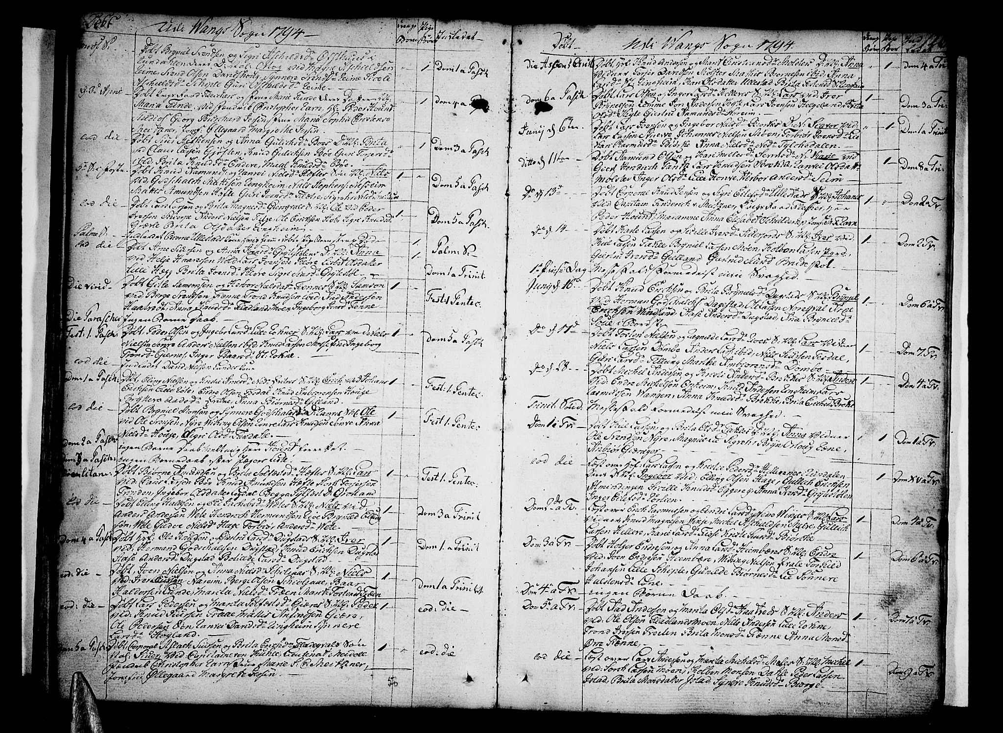 Voss sokneprestembete, AV/SAB-A-79001/H/Haa: Parish register (official) no. A 9, 1780-1810, p. 126