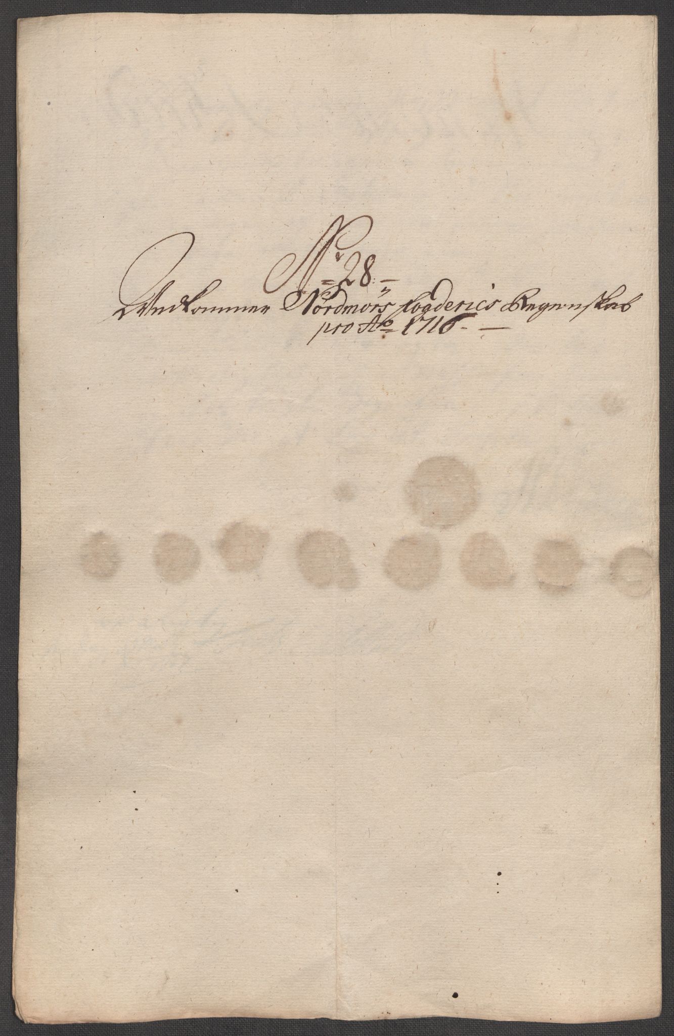 Rentekammeret inntil 1814, Reviderte regnskaper, Fogderegnskap, AV/RA-EA-4092/R56/L3749: Fogderegnskap Nordmøre, 1716, p. 164