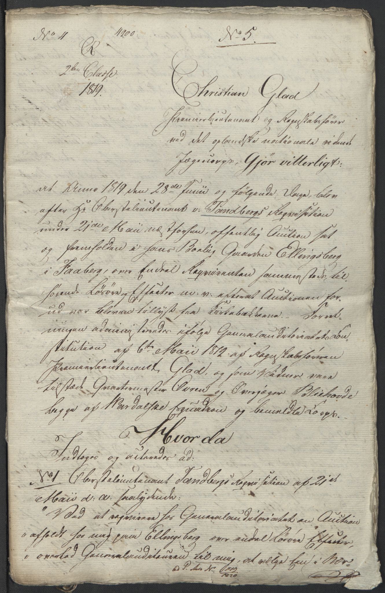 Forsvaret, Generalauditøren, RA/RAFA-1772/F/Fj/Fja/L0035: --, 1781-1819, p. 420