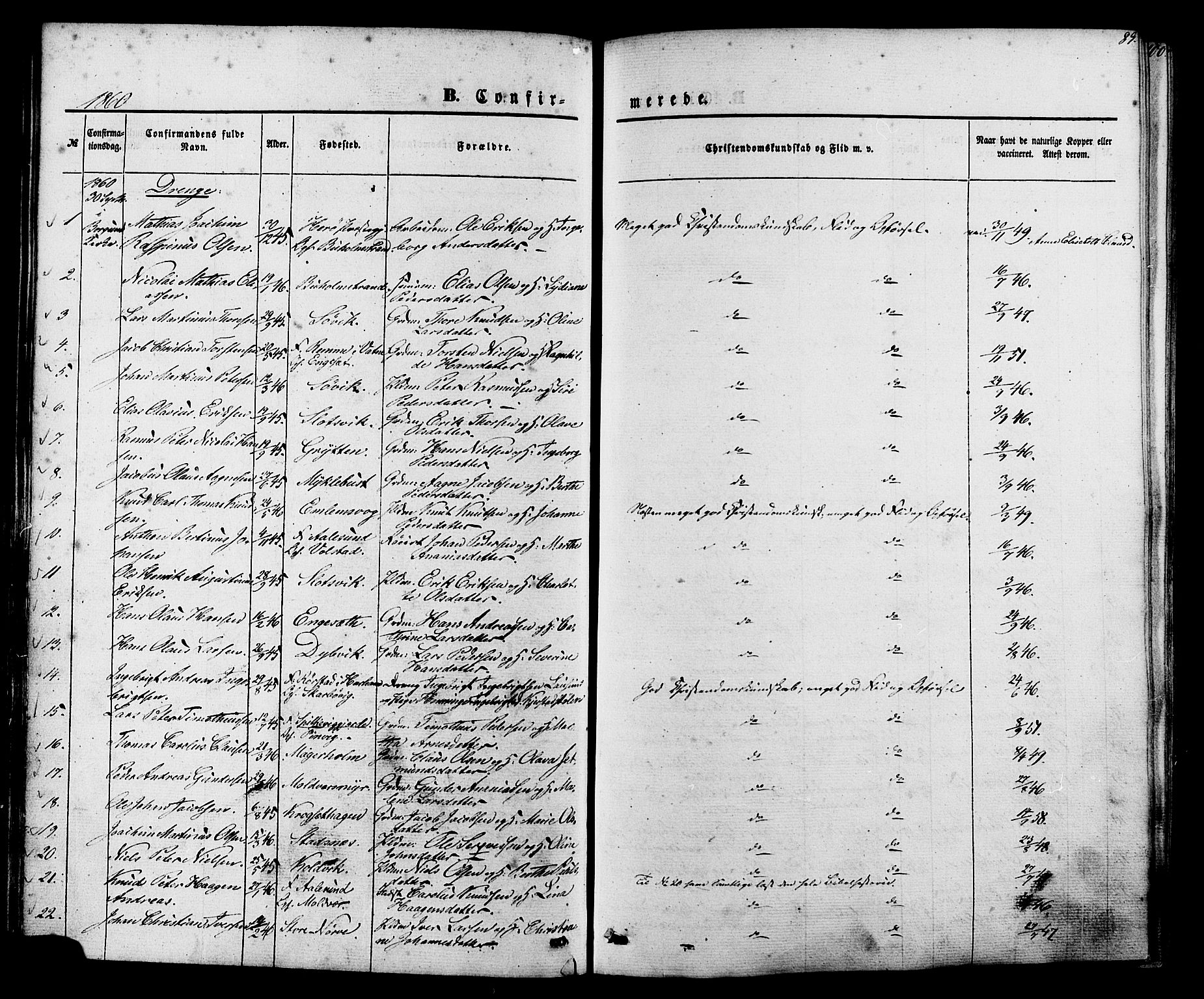 Ministerialprotokoller, klokkerbøker og fødselsregistre - Møre og Romsdal, AV/SAT-A-1454/528/L0398: Parish register (official) no. 528A09, 1858-1864, p. 89