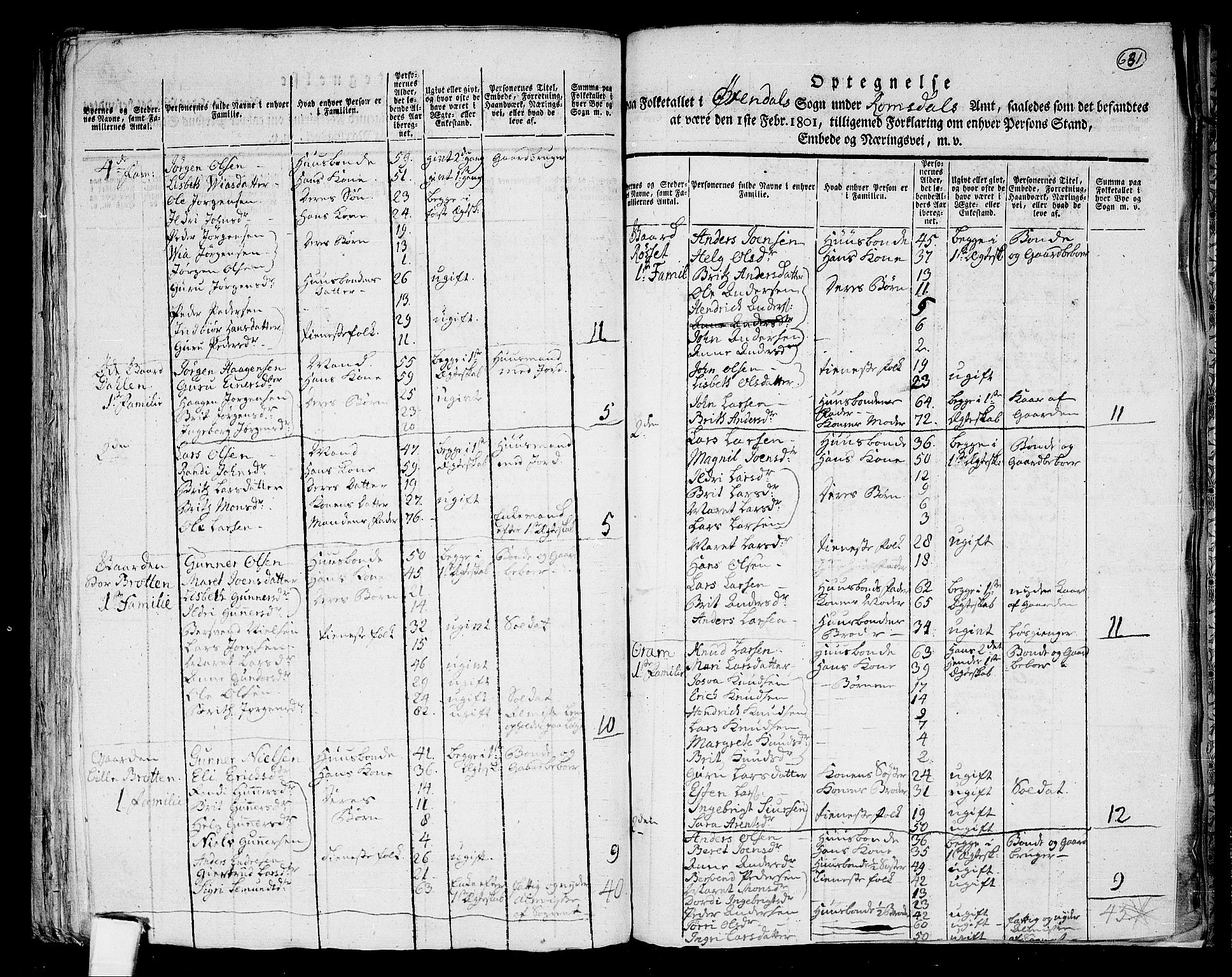 RA, 1801 census for 1563P Sunndal, 1801, p. 630b-631a