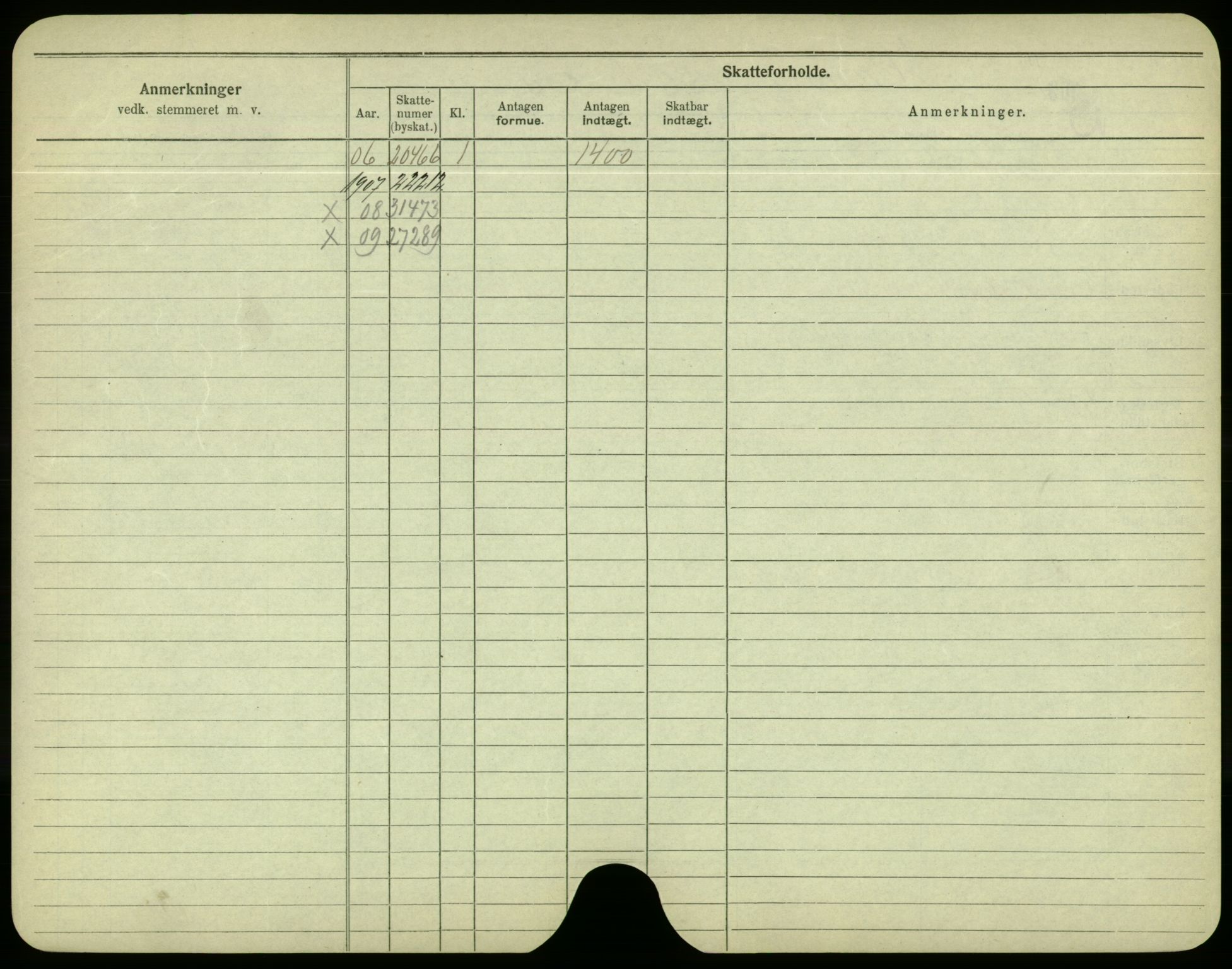 Oslo folkeregister, Registerkort, SAO/A-11715/F/Fa/Fac/L0004: Menn, 1906-1914, p. 203b