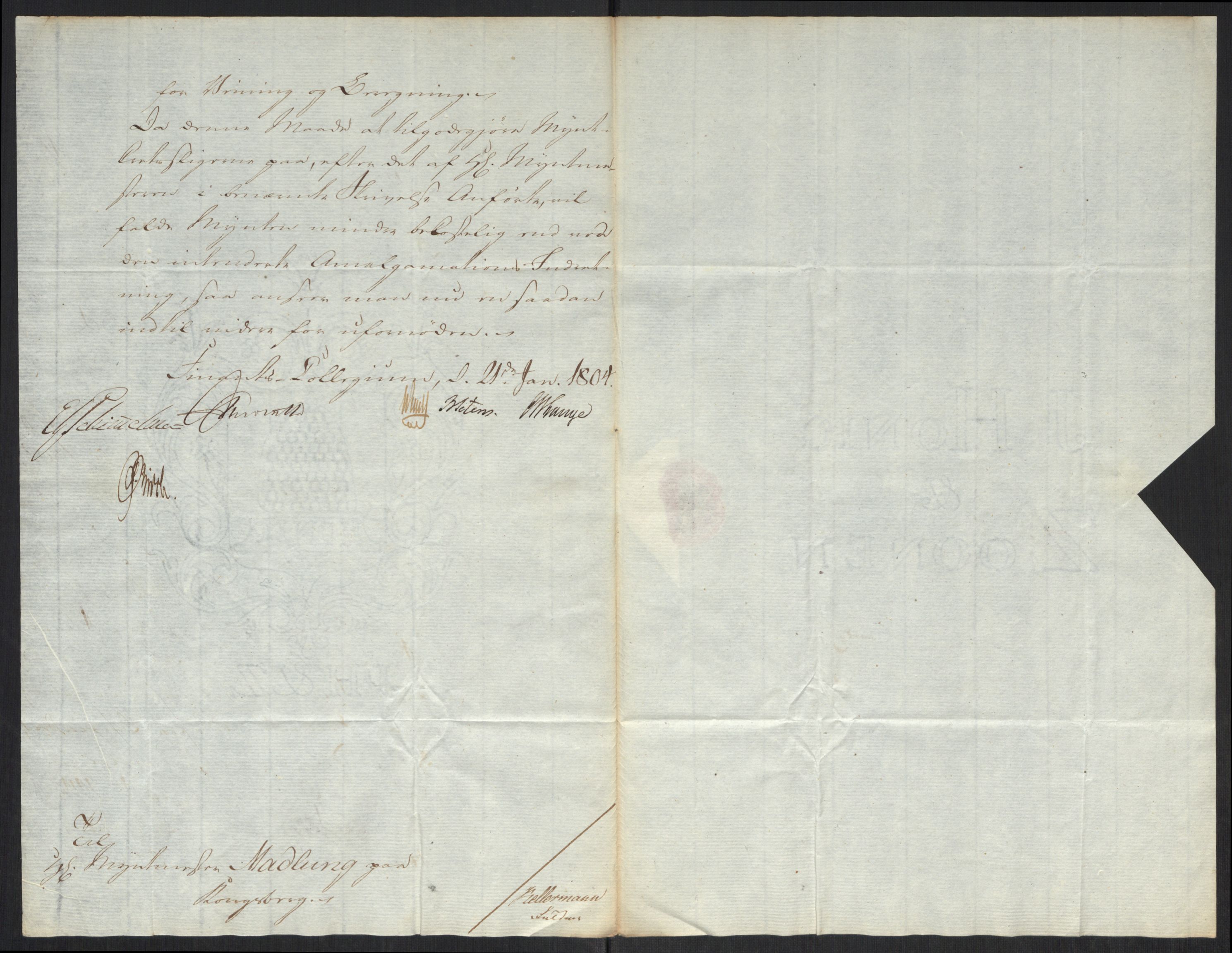 Rentekammeret inntil 1814, Realistisk ordnet avdeling, AV/RA-EA-4070/Oa/L0008: [Y6]: Embetsbrev til myntmesteren på Kongsberg (1797-1806 og 1808-1813), 1797-1813, p. 197