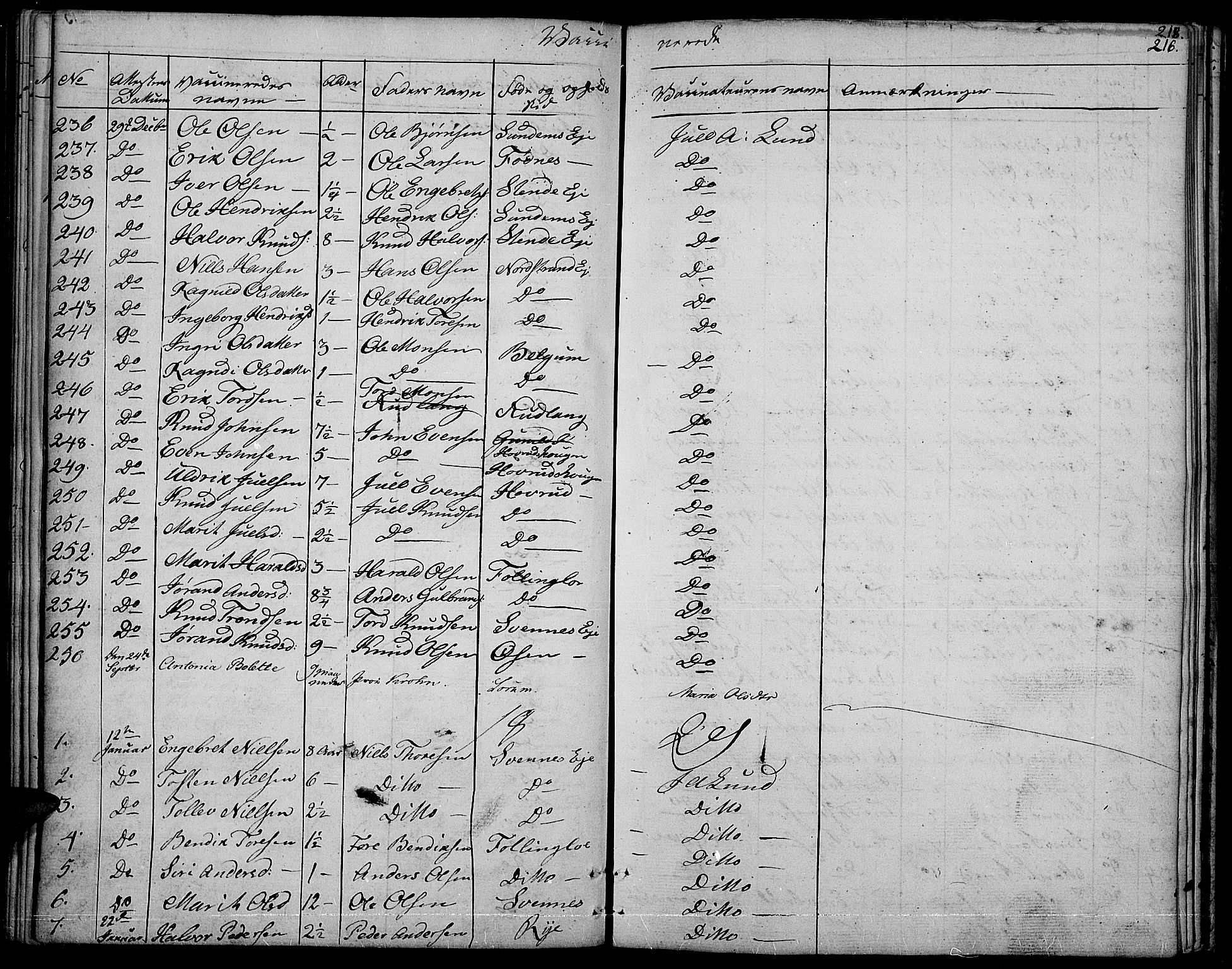 Nord-Aurdal prestekontor, SAH/PREST-132/H/Ha/Haa/L0003: Parish register (official) no. 3, 1828-1841, p. 216