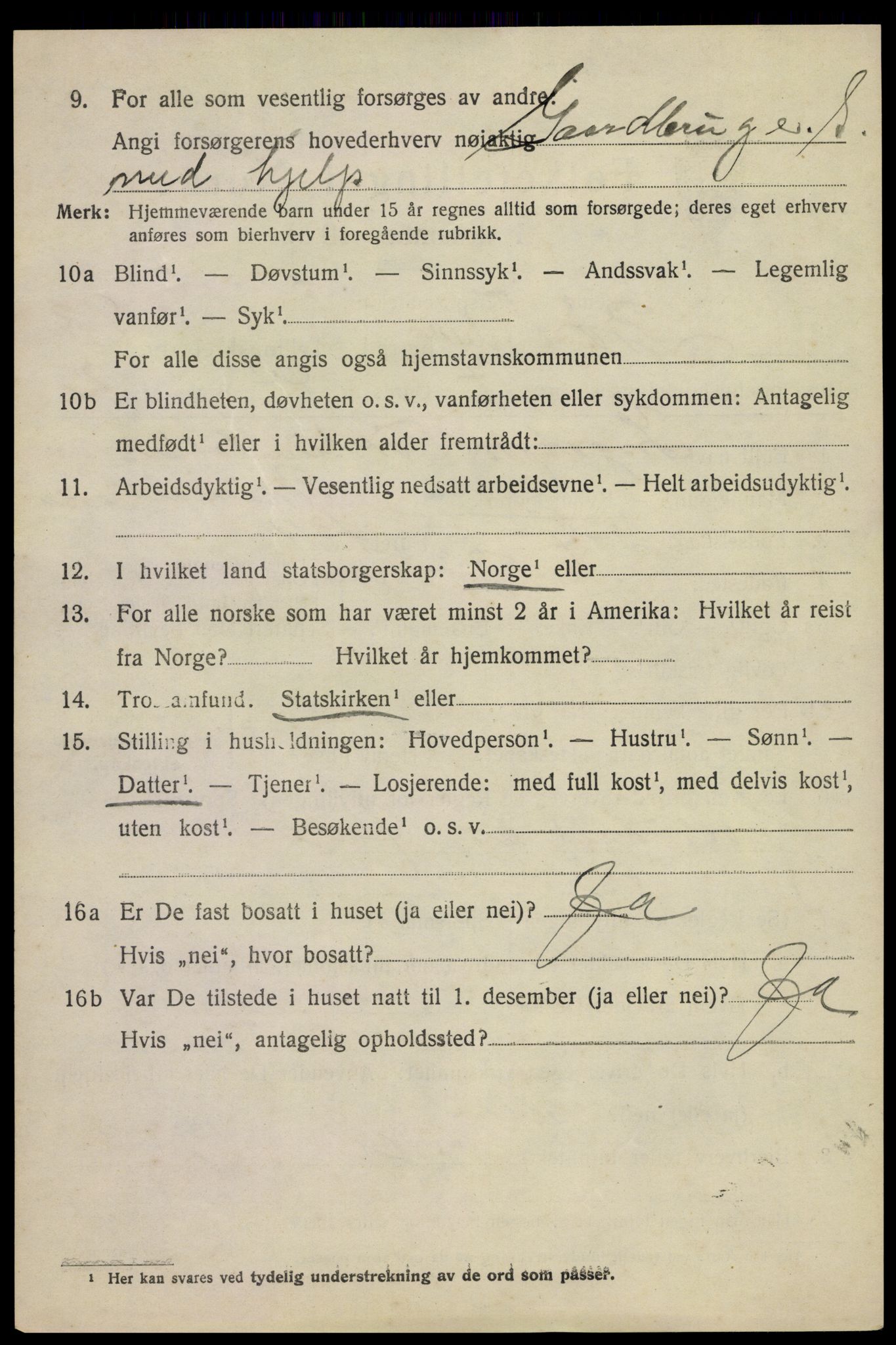 SAKO, 1920 census for Bø (Telemark), 1920, p. 2841