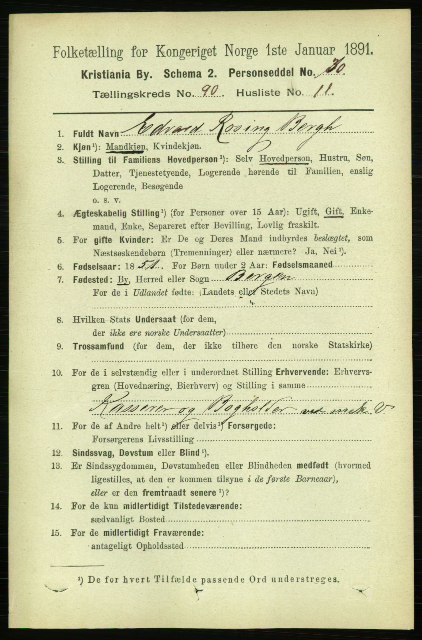 RA, 1891 census for 0301 Kristiania, 1891, p. 44593