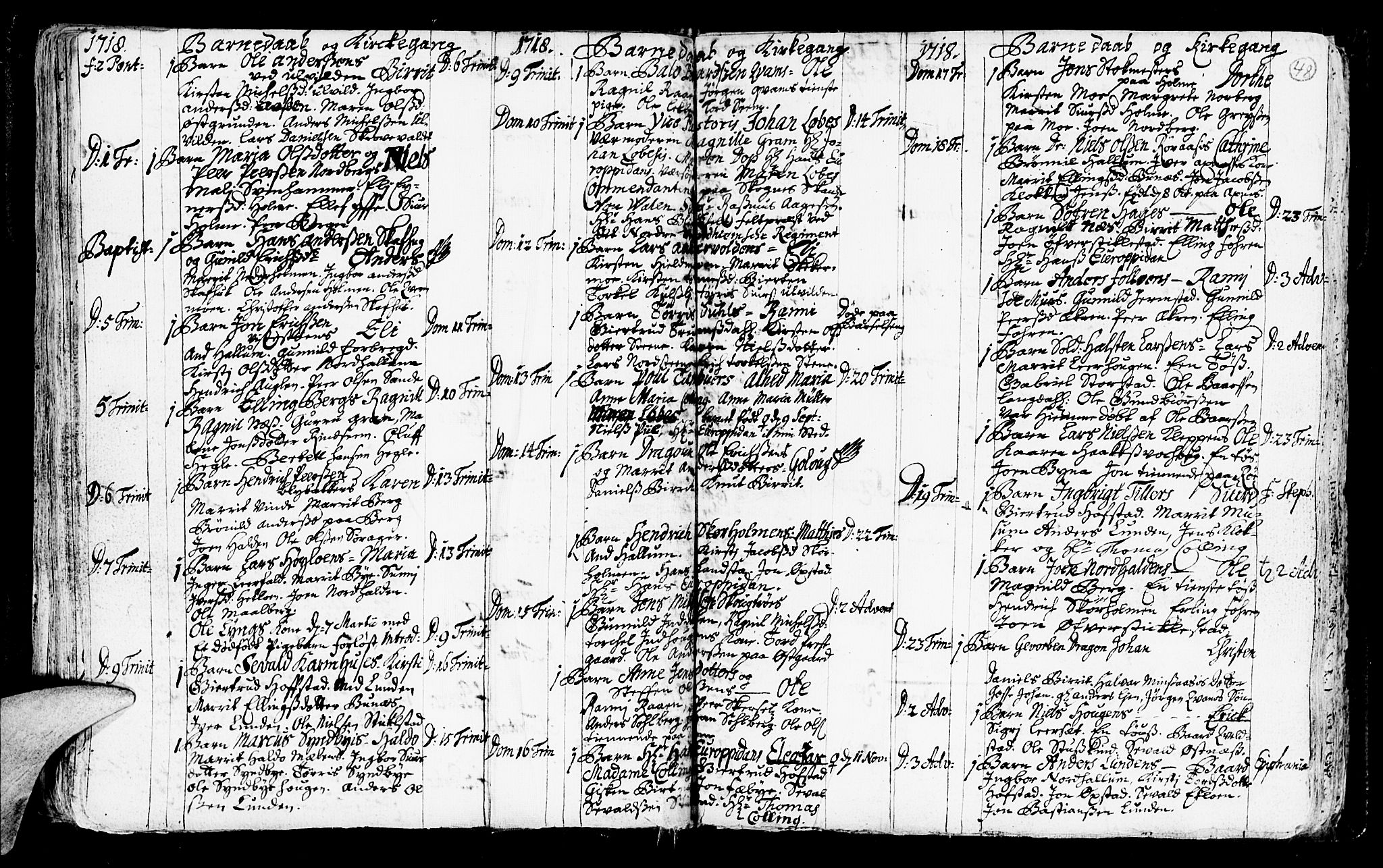Ministerialprotokoller, klokkerbøker og fødselsregistre - Nord-Trøndelag, SAT/A-1458/723/L0230: Parish register (official) no. 723A01, 1705-1747, p. 48